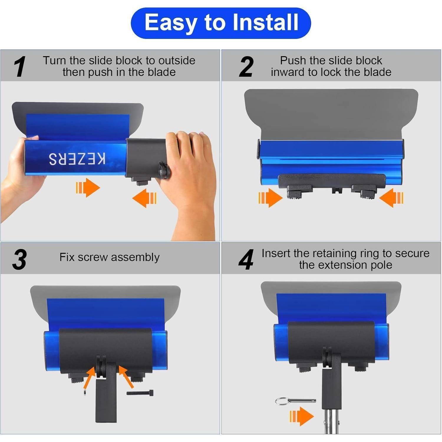 Flächenspachtel 5teilig Teleskopstange Koffer Wand Decke SK5CH