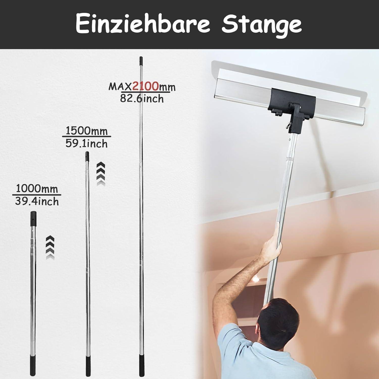 Flächenspachtel Set 23 Koffer Teleskopstange 300 800 mm 23PCS