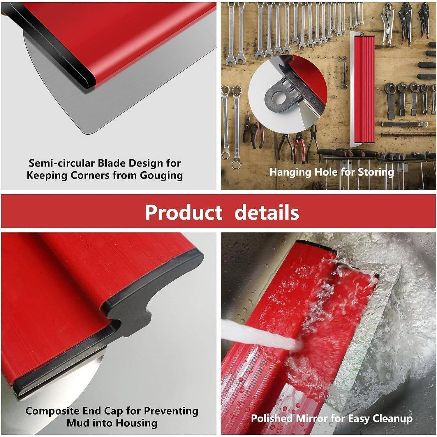 Flächenspachtel Edelstahlklinge 60cm Werkzeug Wand Bau 24 Inch