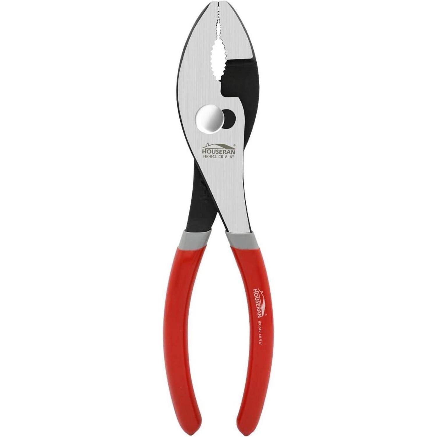 Rote Zange mit gerillten Backen, geeignet zum Greifen und Verdrehen, mit der Markenaufschrift 'Kobalt' am Griff.