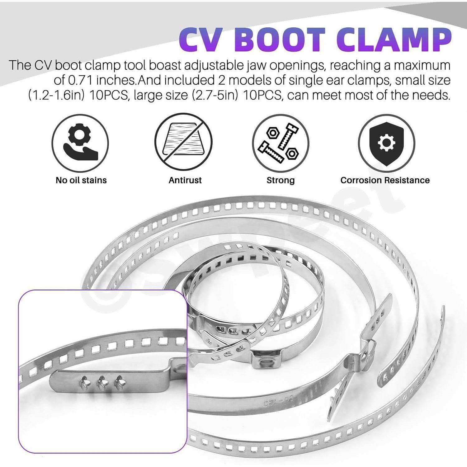 CV Axle Boot Clamp Tool CV Boot Clamp with Drive Shaft Clamping Tool