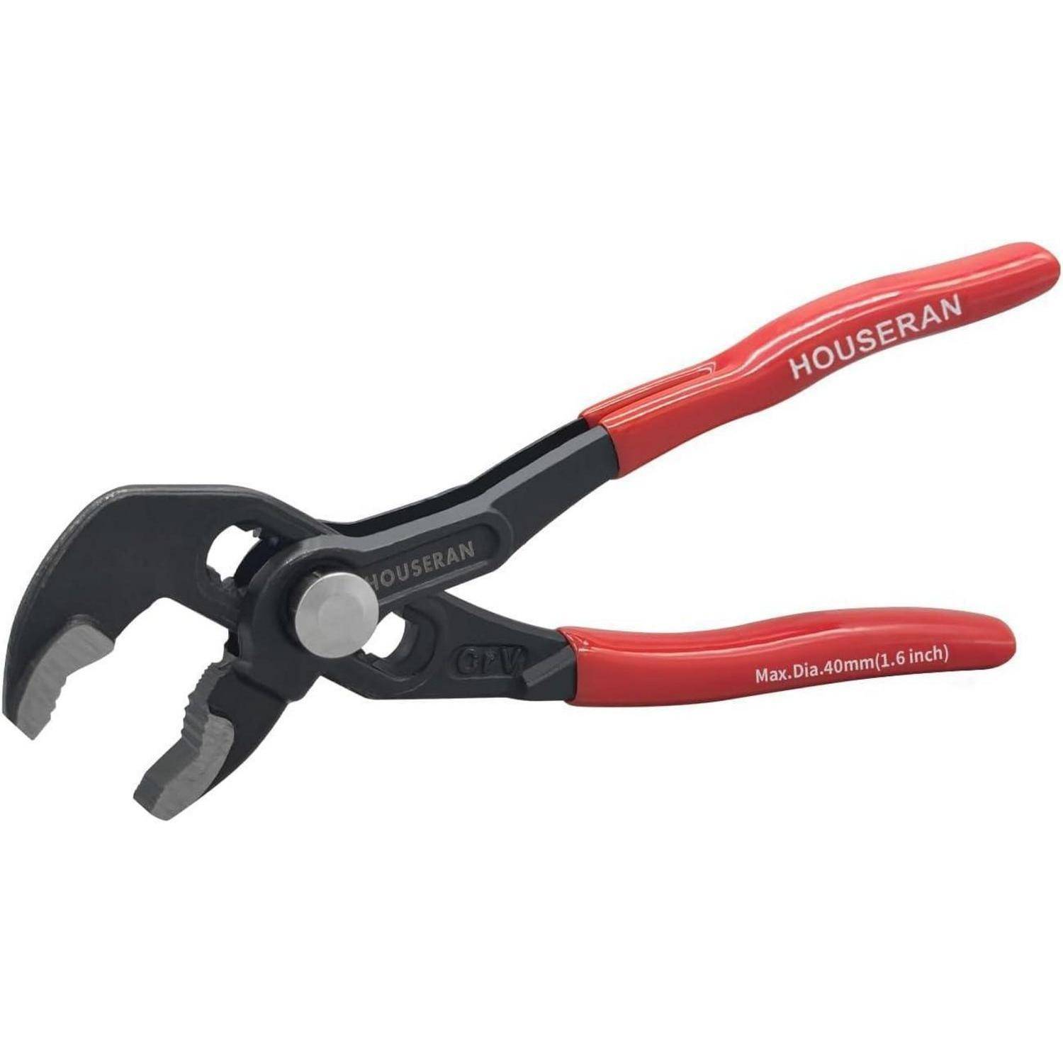 Wasserpumpenzange 186 mm Nut und Feder rote Griffe