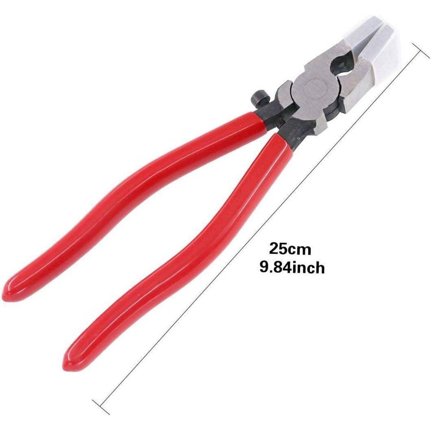 Rot-behandelte Zangen mit einer Länge von 25 cm (9,84 Zoll).