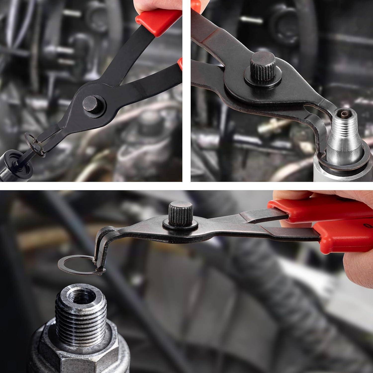 Sprengringzangen-Set 10-teilig intern extern gebogen Koffer