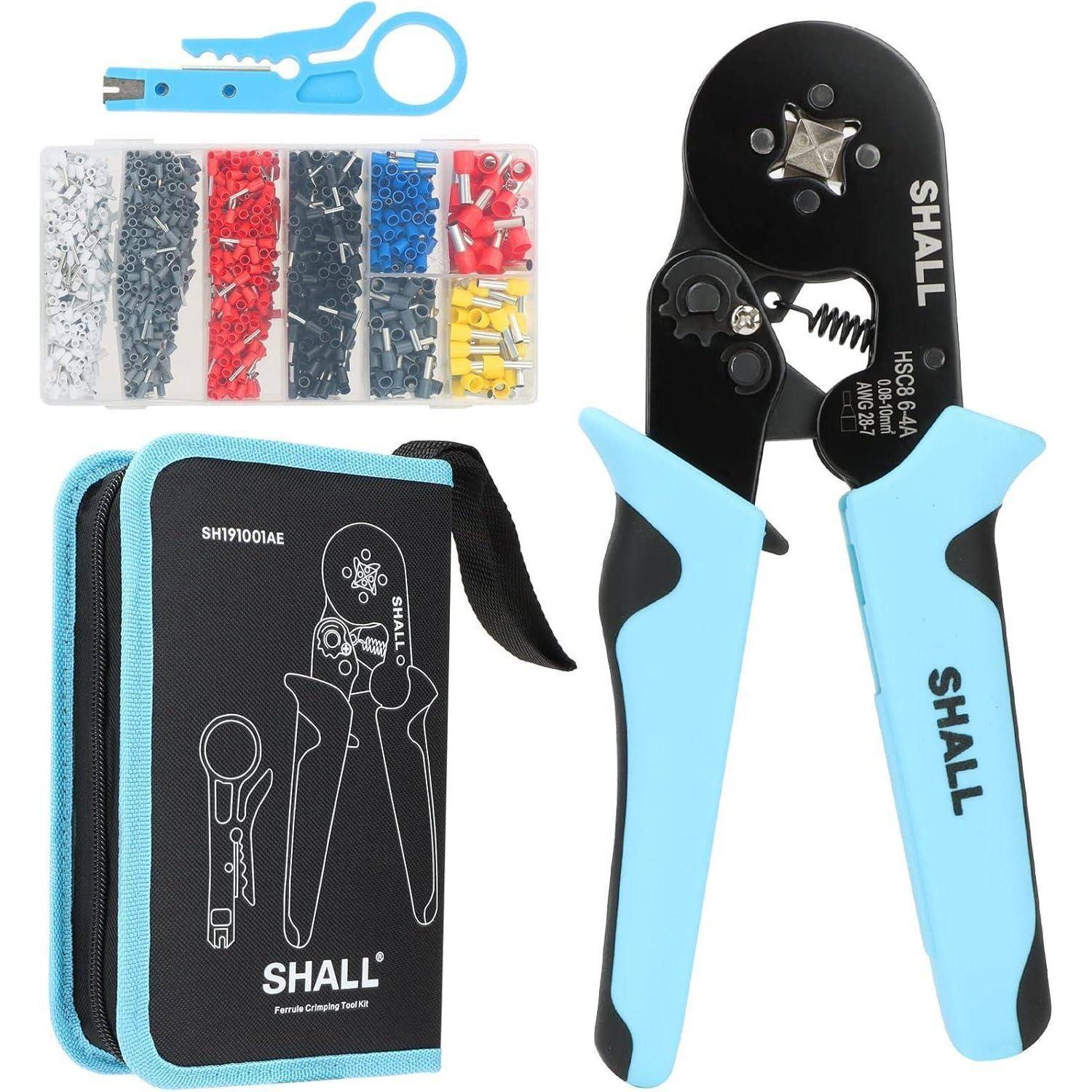 Crimpzangenset 1800tlg Aderendhülsen 0,08-10 mm² Ratsche Tasche