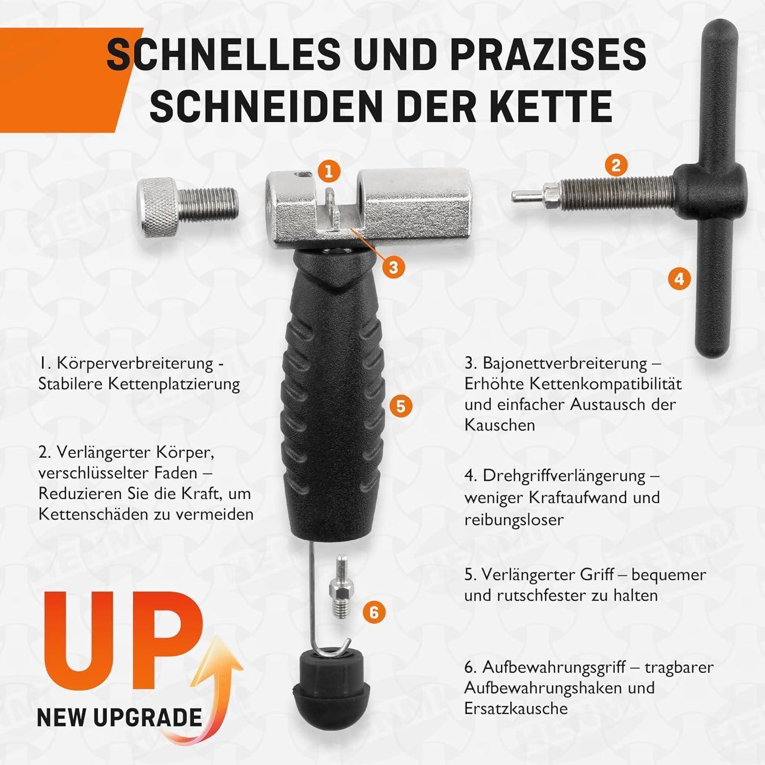 Kettennieter Fahrrad 6-12 fach Reparatur mit Ersatzpin