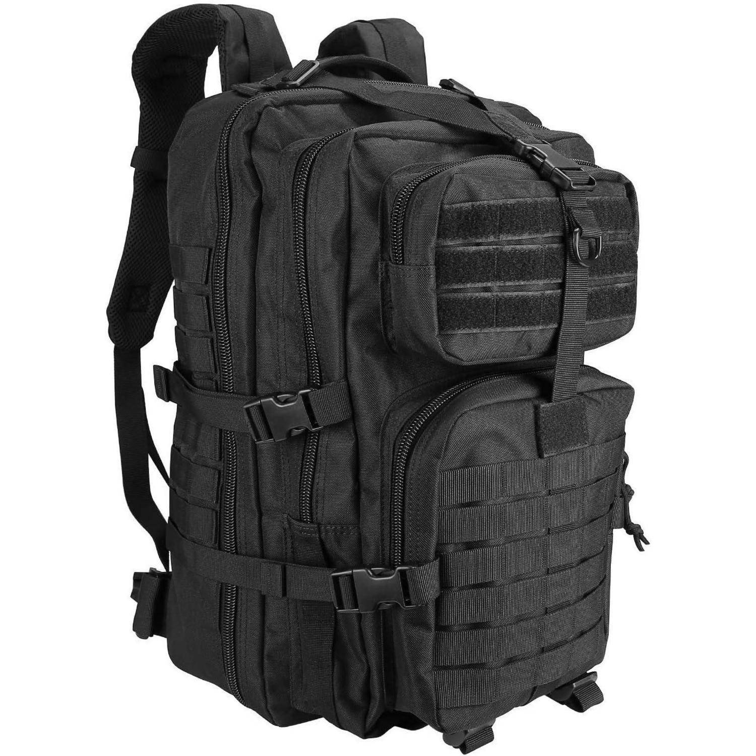 Taktischer Rucksack 42L Militär Wasserdicht Schwarz MOLLE-System