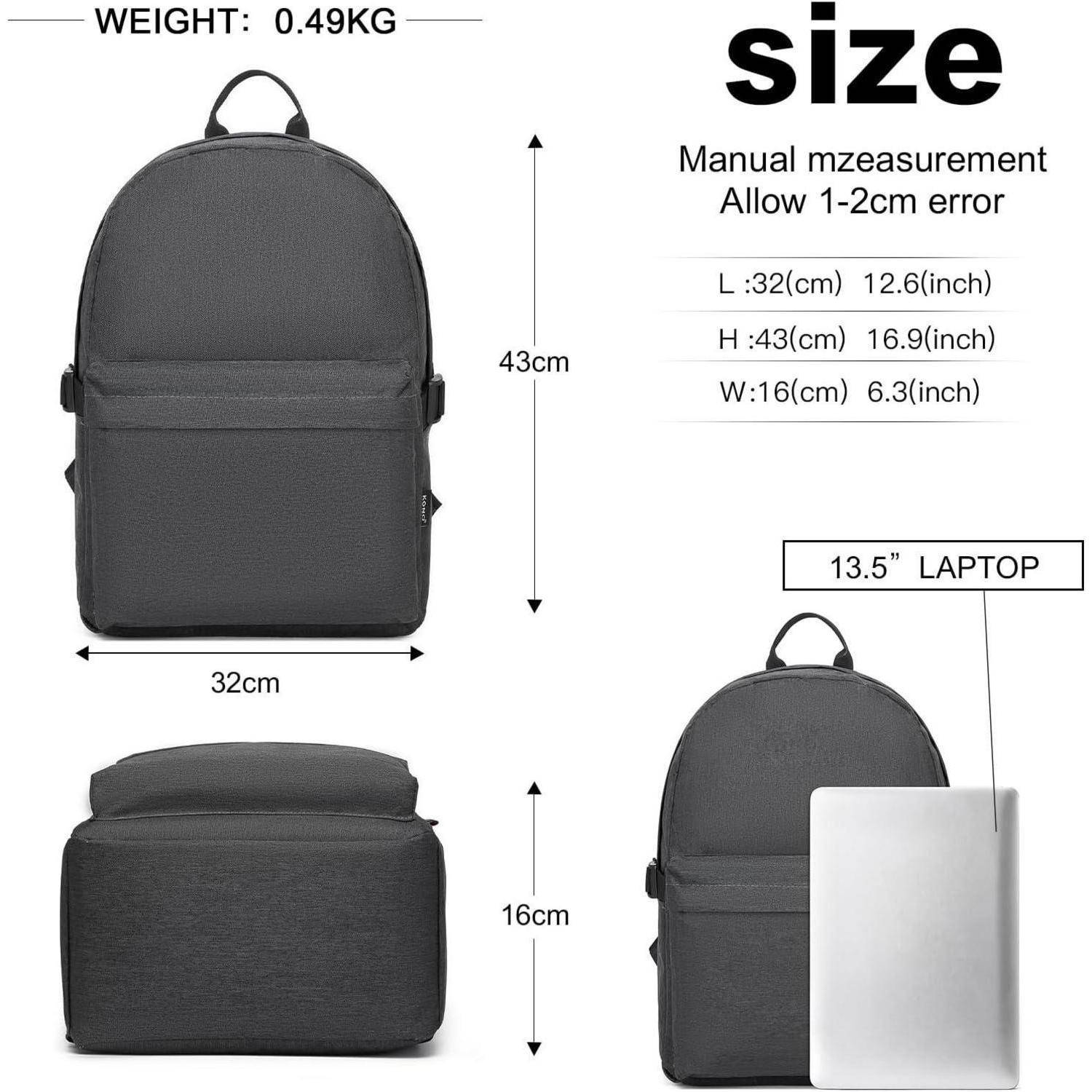 Schulrucksack College wasserabweisend leicht 15,4 Zoll Laptop