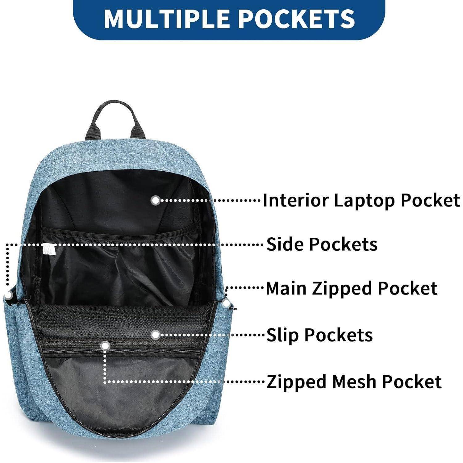 Schulrucksack College-Rucksack leichte Schultasche für