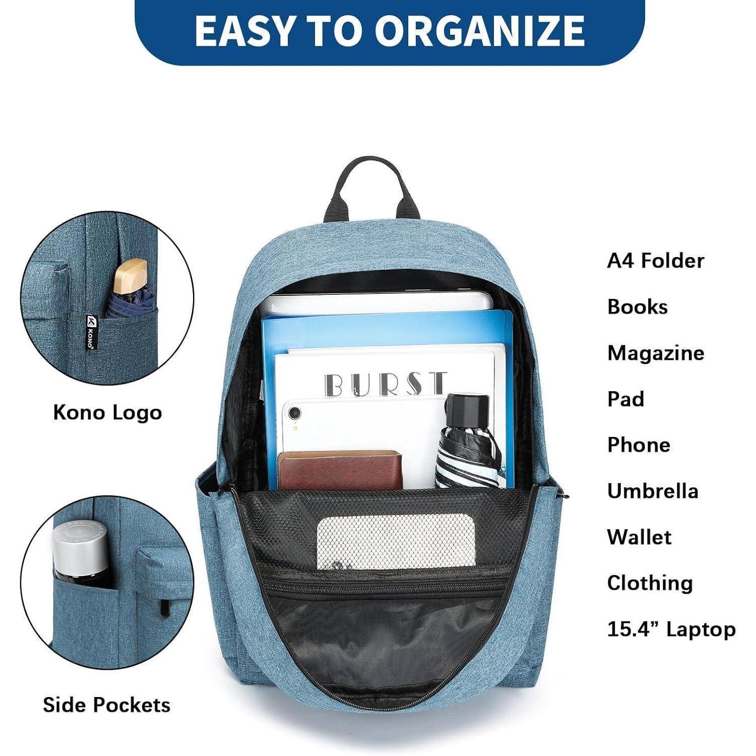 Schulrucksack College-Rucksack leichte Schultasche für