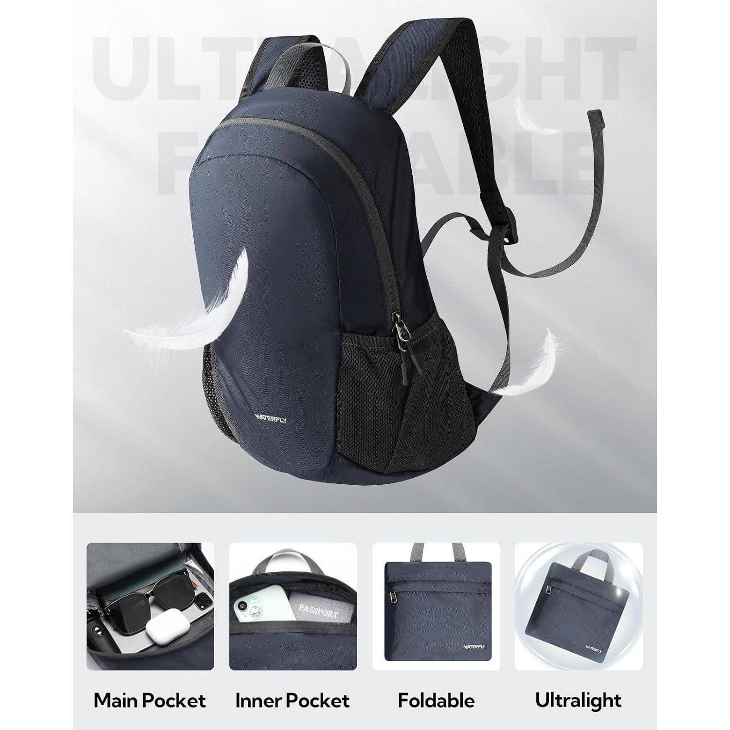 Ultraleichter Faltbarer Wanderrucksack 18L für Sport Outdoor Reisen