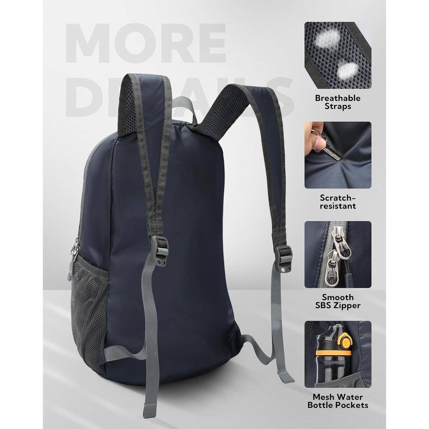 Ultraleichter Faltbarer Wanderrucksack 18L für Sport Outdoor Reisen