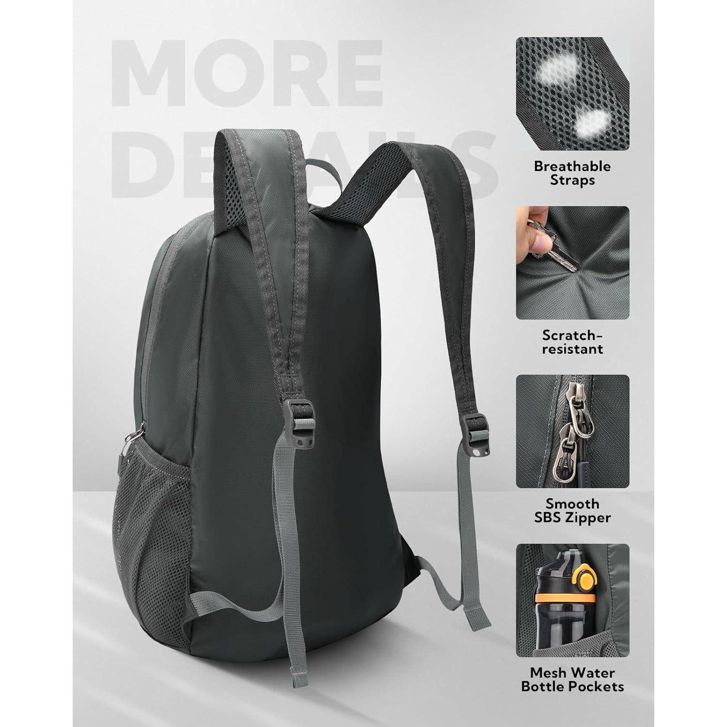 Ultraleichter Faltbarer 18L Rucksack - Ideal für
