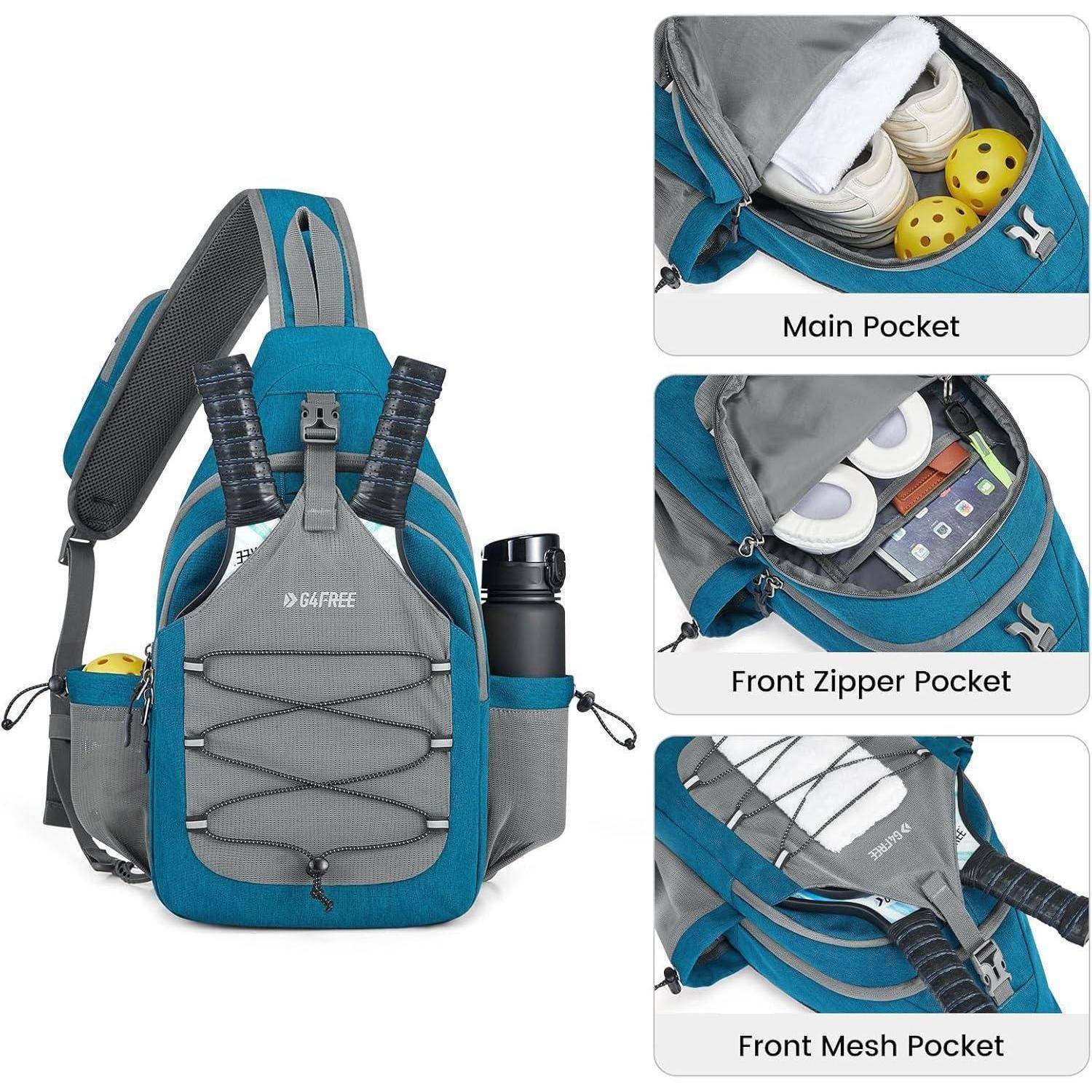 Sport-Schultertasche Pickleball Brusttasche Schläger Tasche Sling