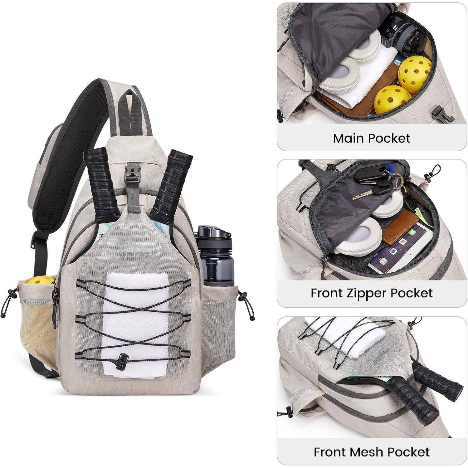 Sport-Schultertasche Pickleballtasche Brusttasche Sling Bags Herren