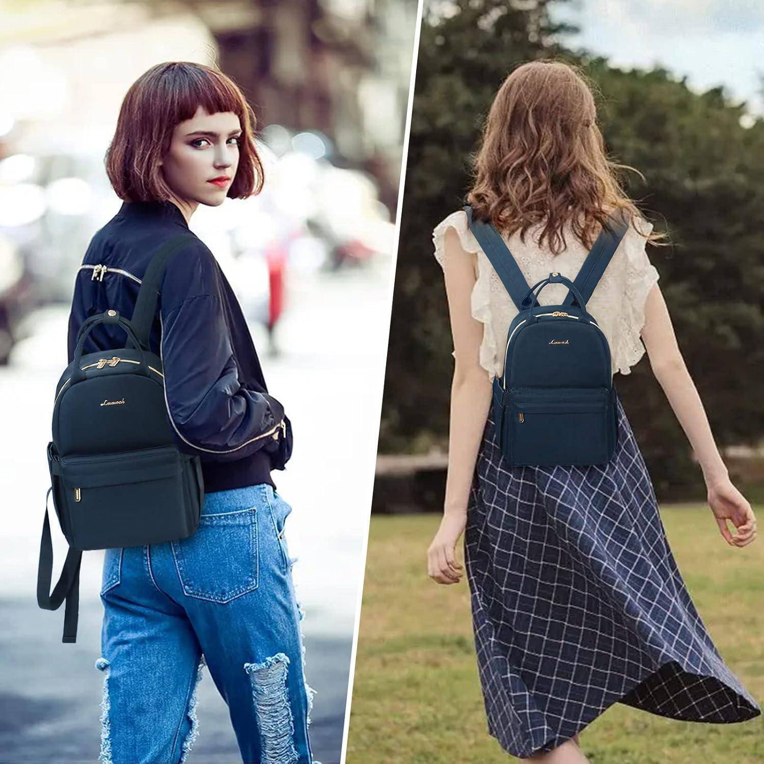 Kleiner Damen Rucksack Cityrucksack Handtasche 2 in 1 wasserdicht Mini