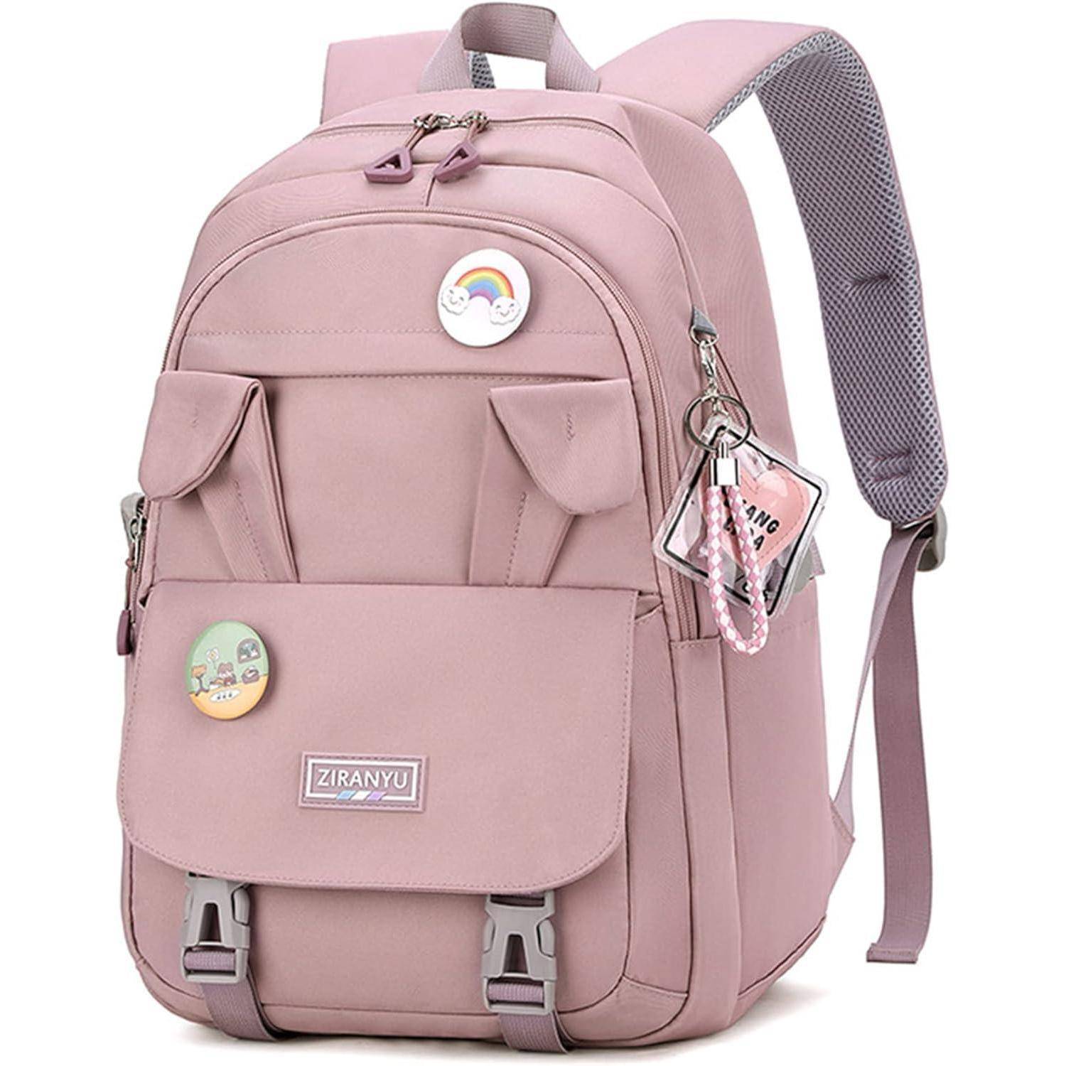Rucksack Damen Schulrucksack Mädchen Teenager Laptop 15,6 Zoll