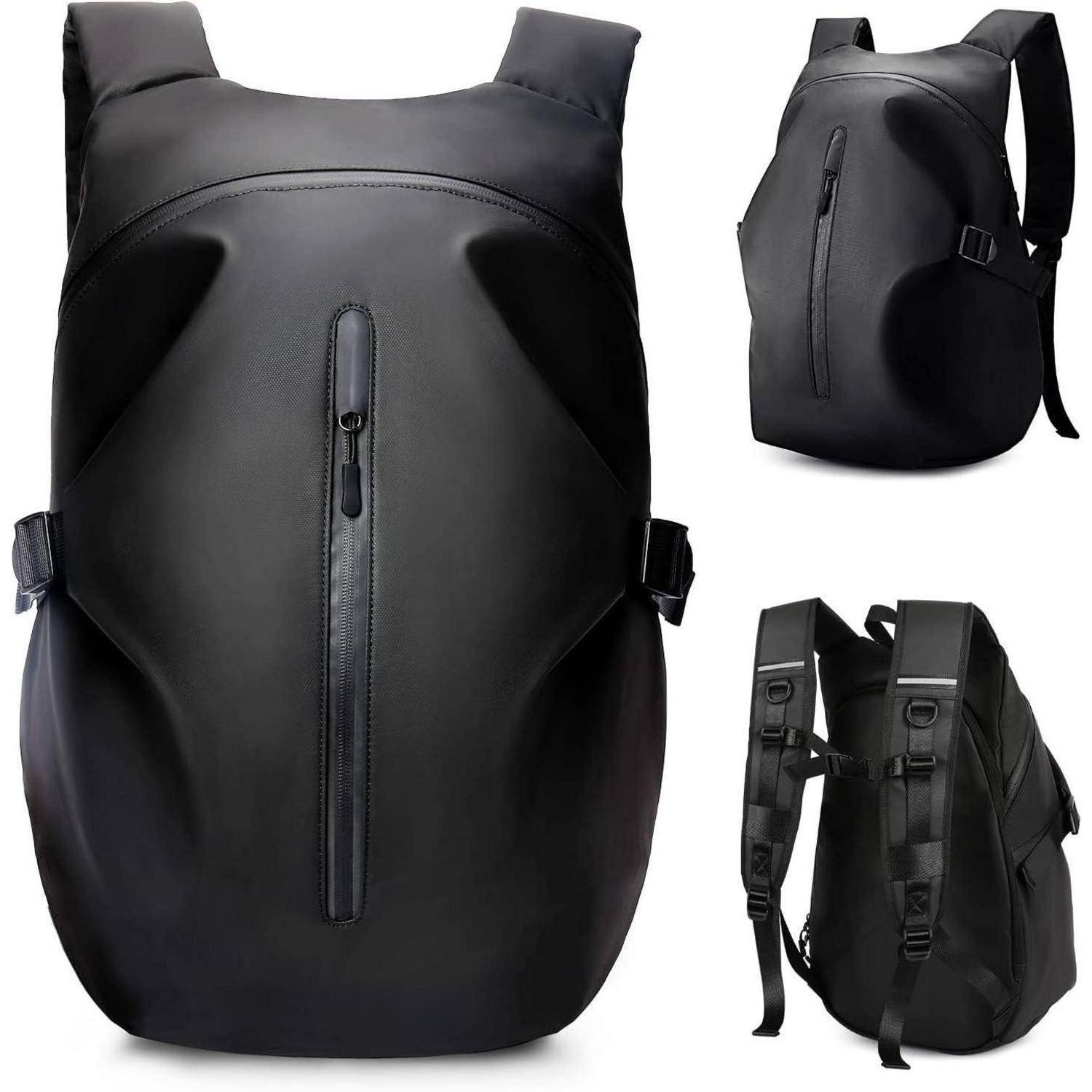 Motorradrucksack für Herren wasserdichter Helmrucksack Laptoptasche