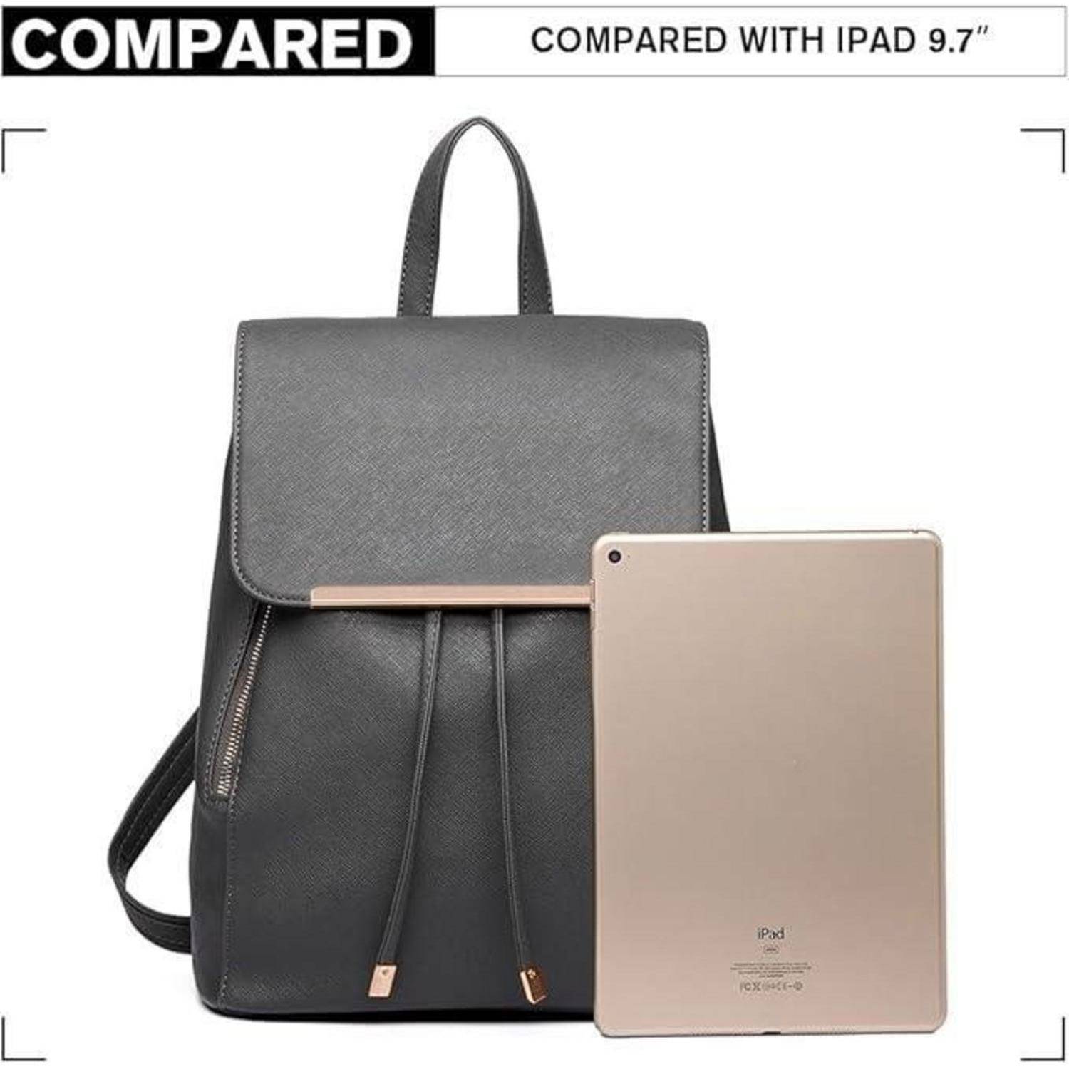 Damen Rucksack Klein Wasserdicht Cityrucksack PU Leder Backpack Modern