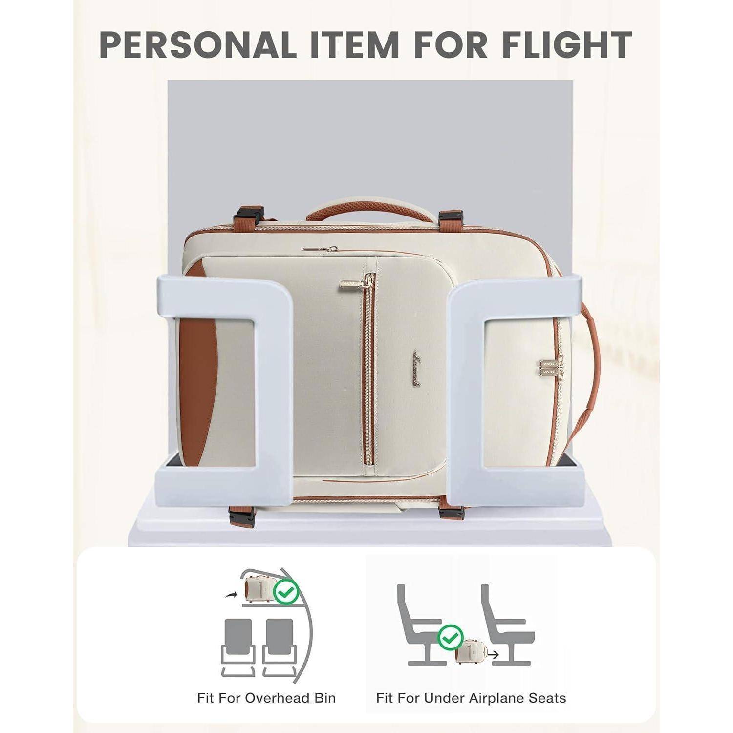 Handgepäck Rucksack 40L Damen Reiserucksack Laptop wasserdicht