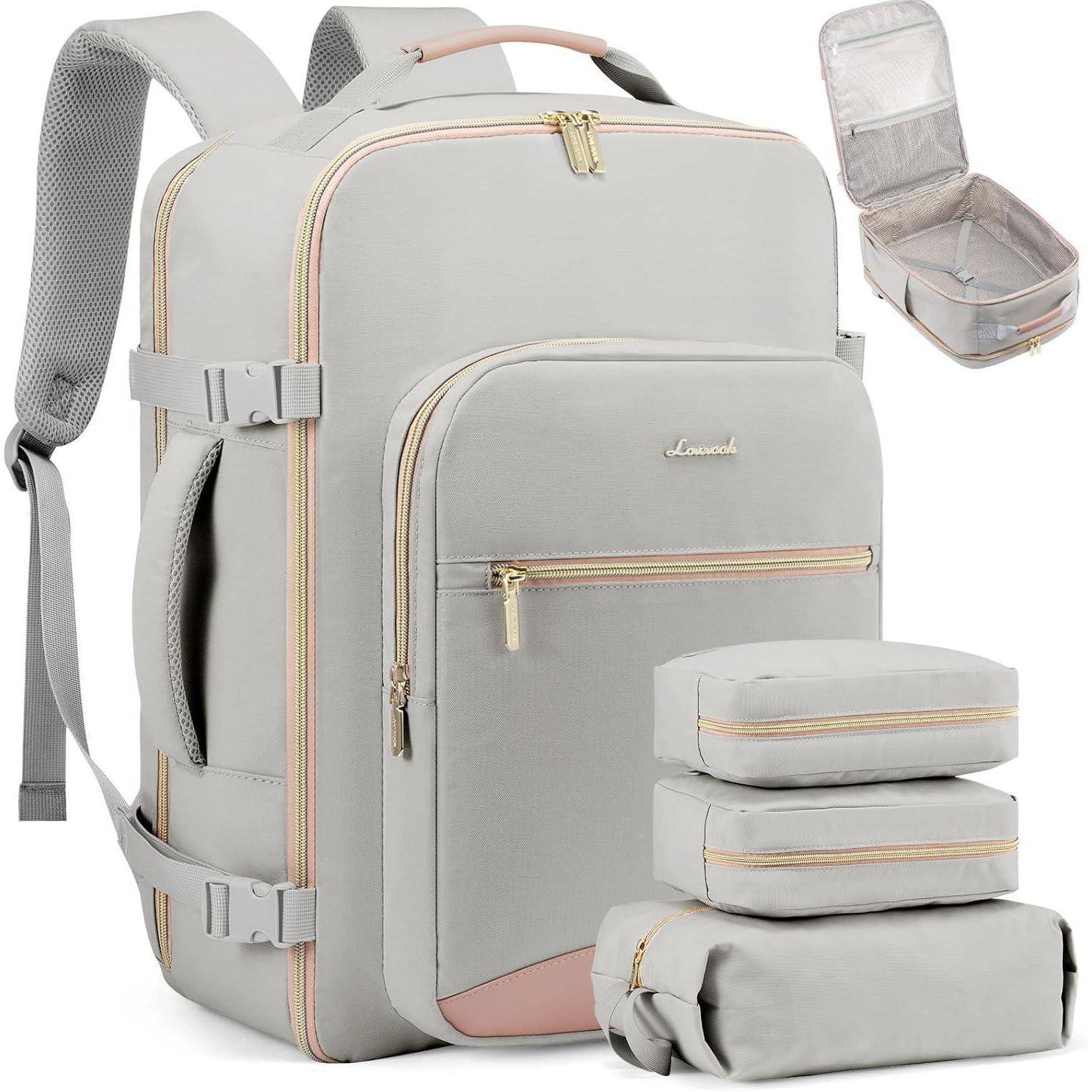 Handgepäck Rucksack 40L Damen 17 Zoll Laptop Reisetasche Waterproof