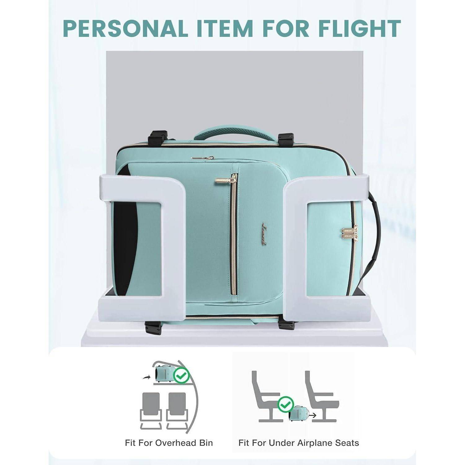 Handgepäck Rucksack 40L Damen Flugzeug Reiserucksack Laptop Business