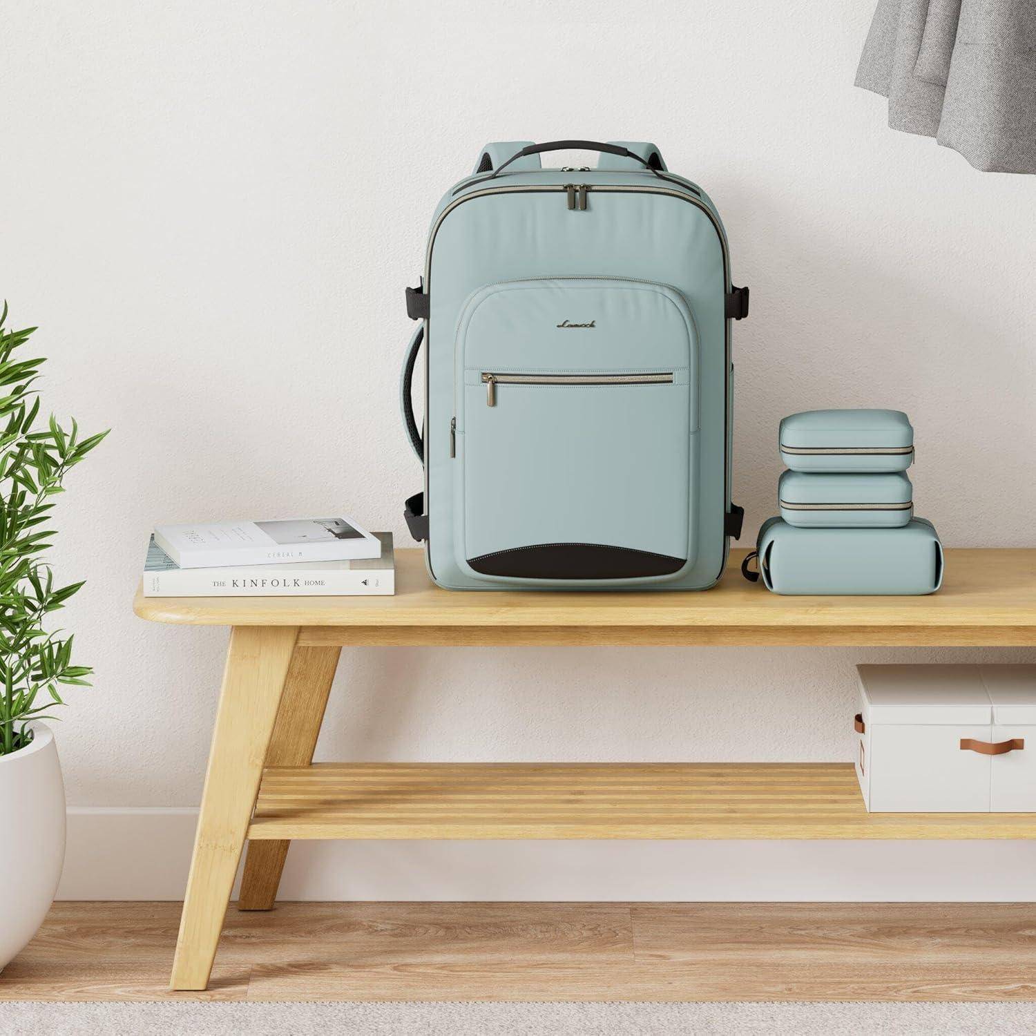 Handgepäck Rucksack 40L Damen Flugzeug Reiserucksack Laptop Business