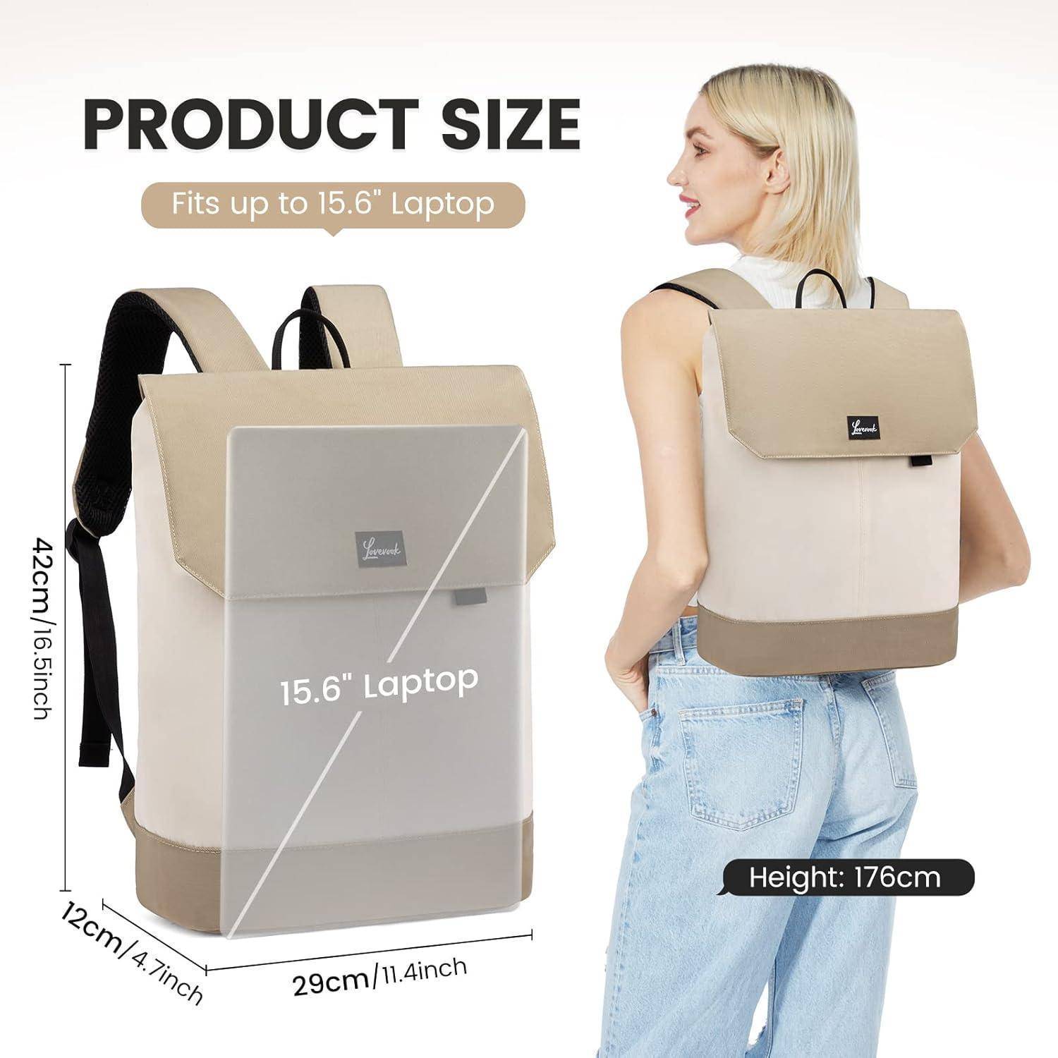 Schulrucksack Mädchen Teenager 15,6 Zoll USB Laptopfach