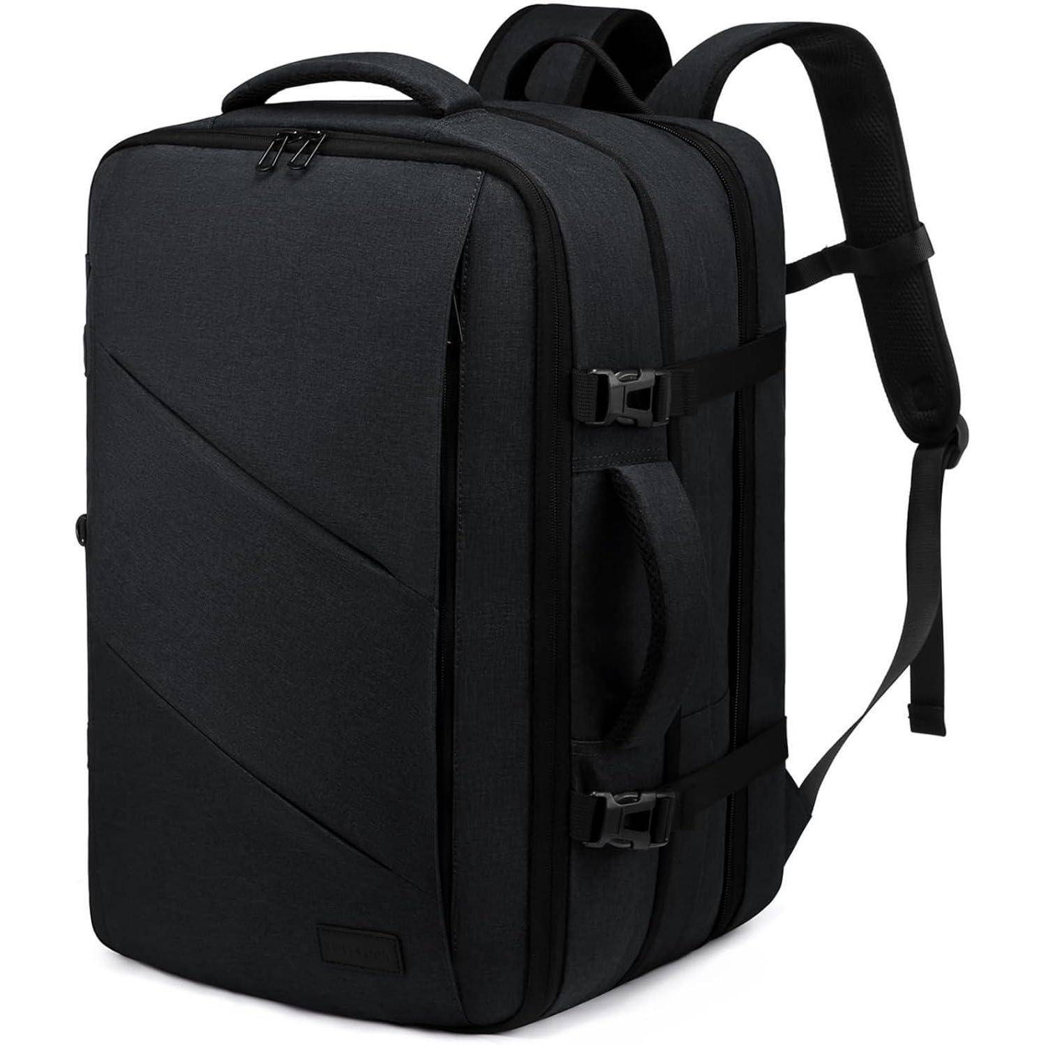 Rucksack Handgepäck Business Herren Damen 17 Zoll Laptop Schwarz