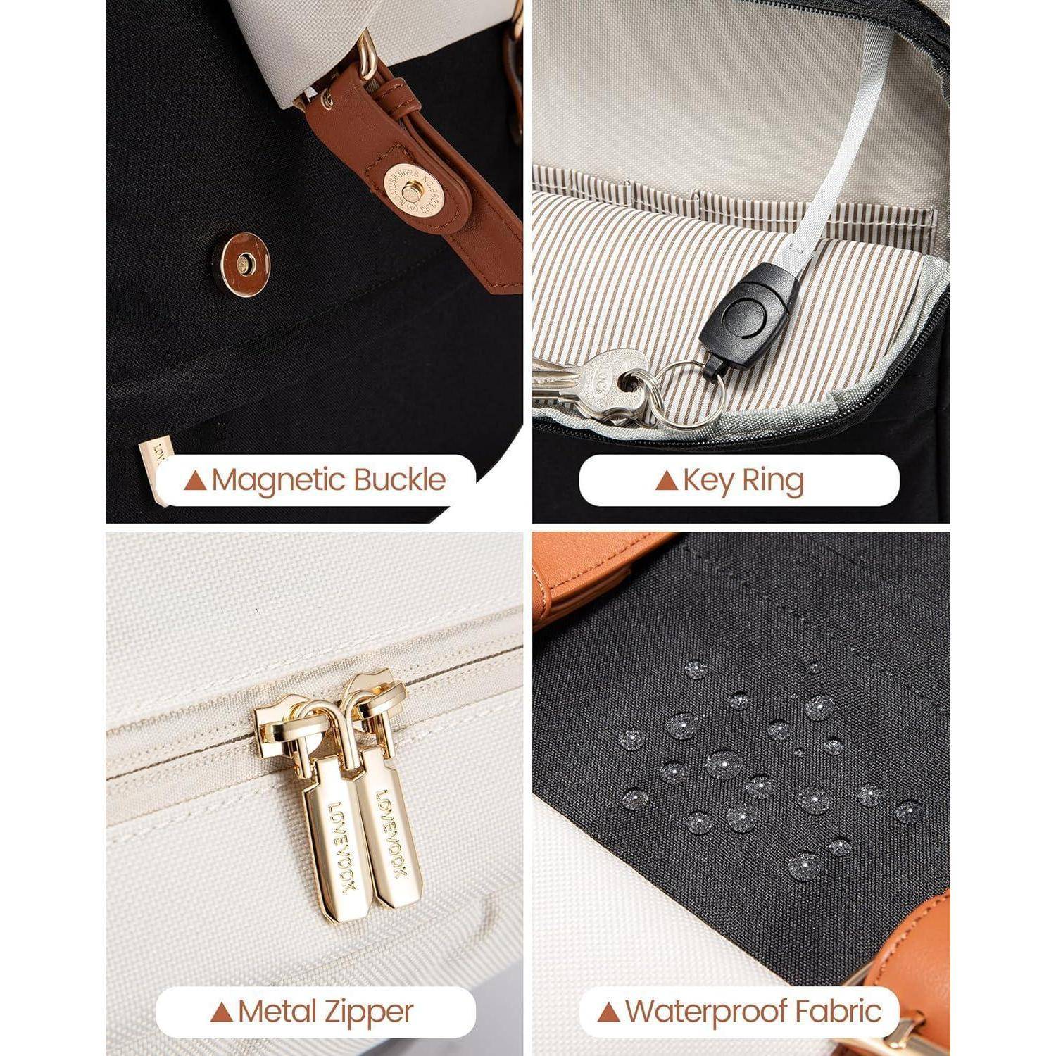 Schulrucksack Mädchen Damen Wasserdicht Laptop 15,6 Zoll