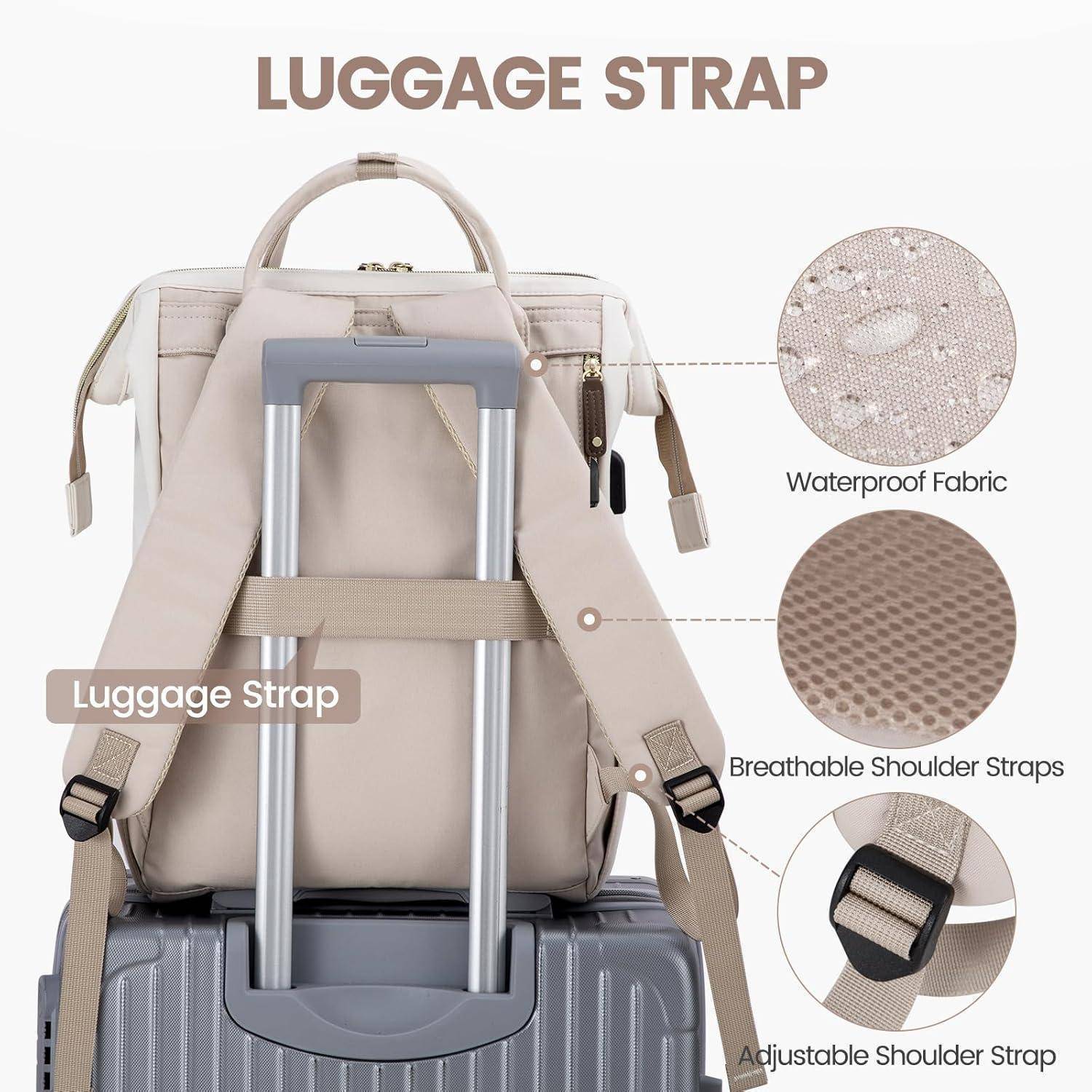 Damen Rucksack Laptop 15.6 Zoll Schulrucksack Mädchen Teenager