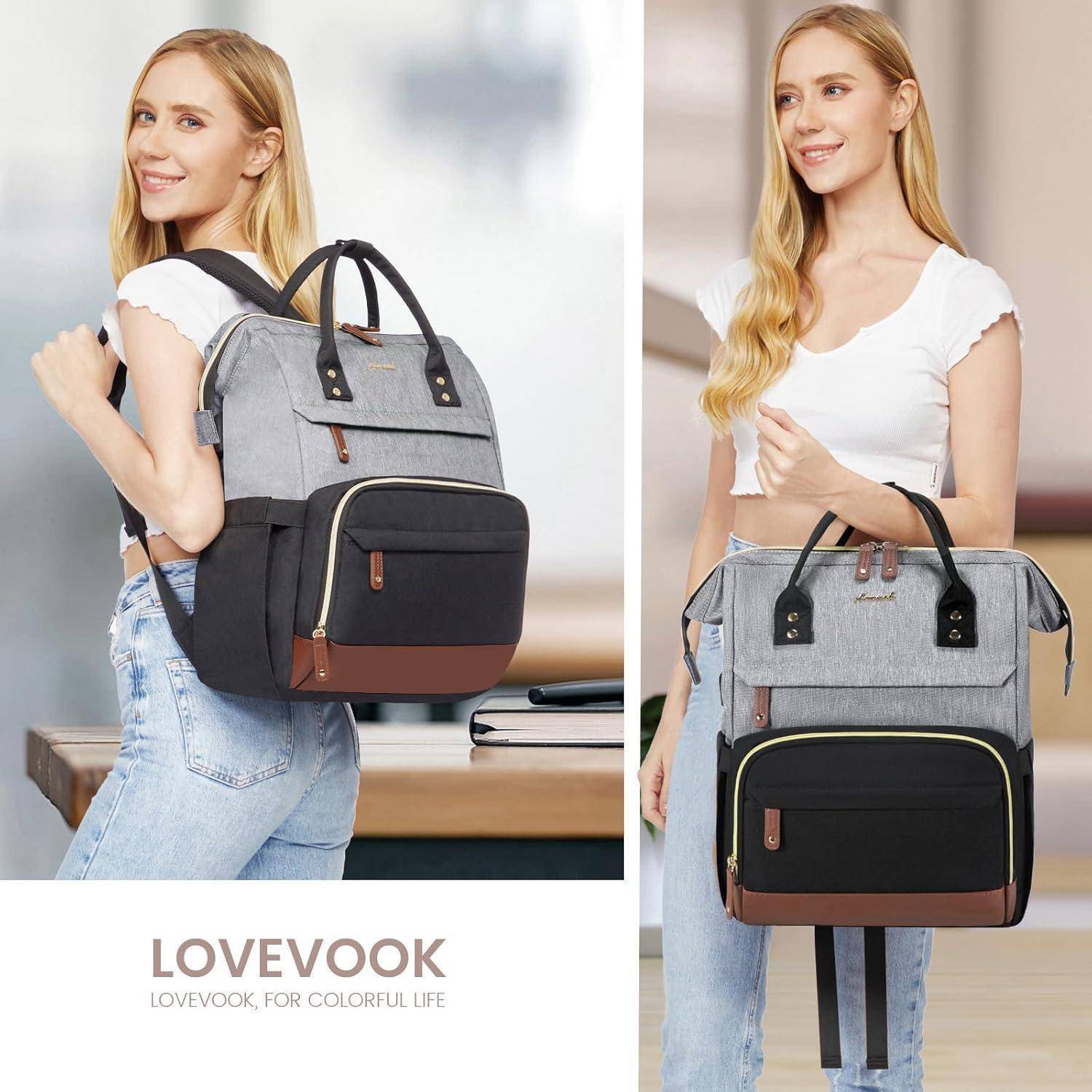 Damen Rucksack Laptop 15.6 Zoll Schulrucksack Mädchen Wasserdicht