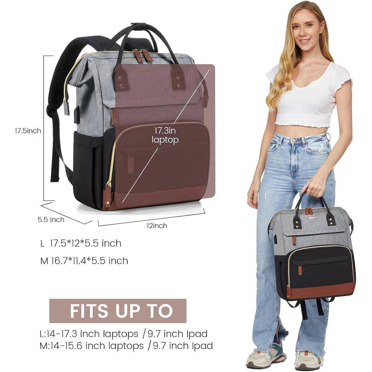 Damen Rucksack Laptop 15.6 Zoll Schulrucksack Mädchen Wasserdicht