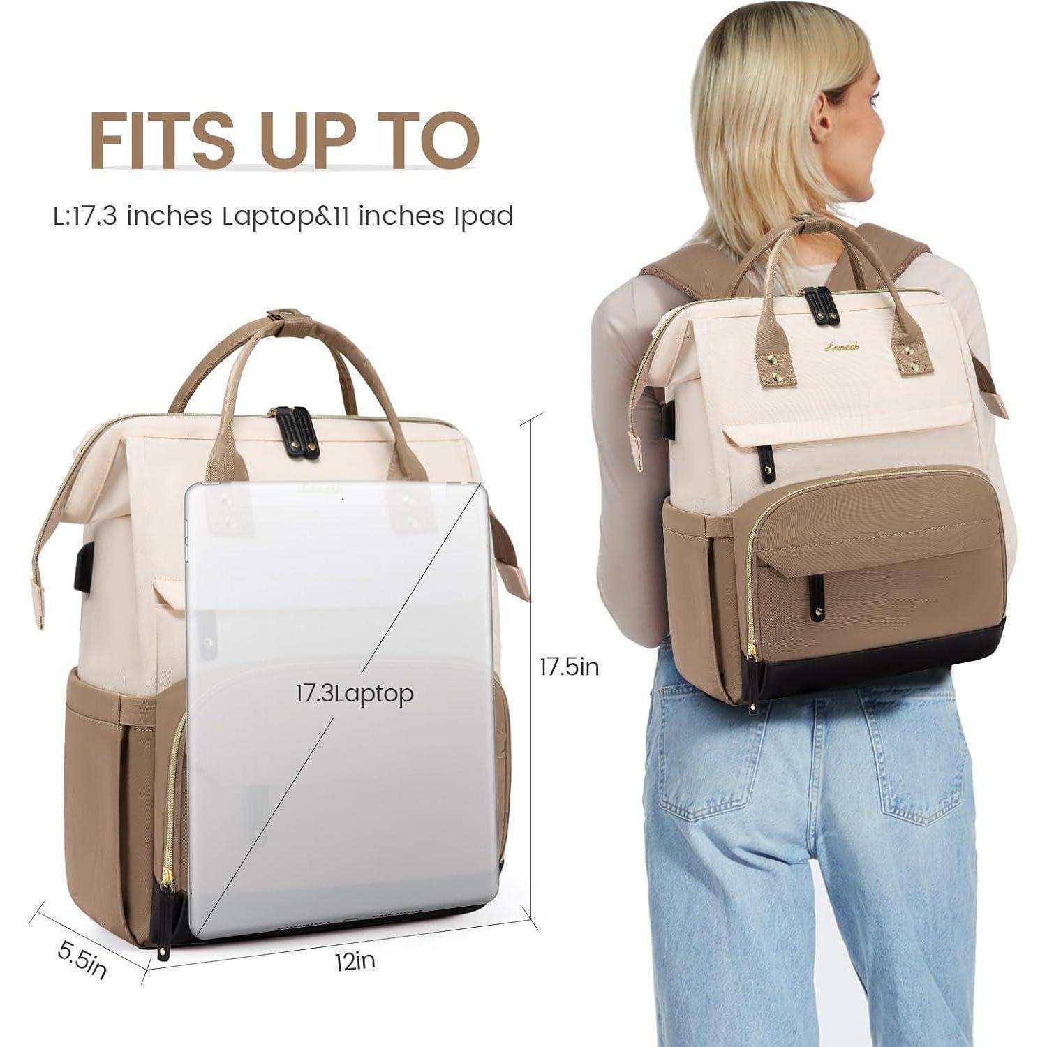 Rucksack Damen Laptop 15.6 Zoll Schulrucksack Mädchen Wasserdicht