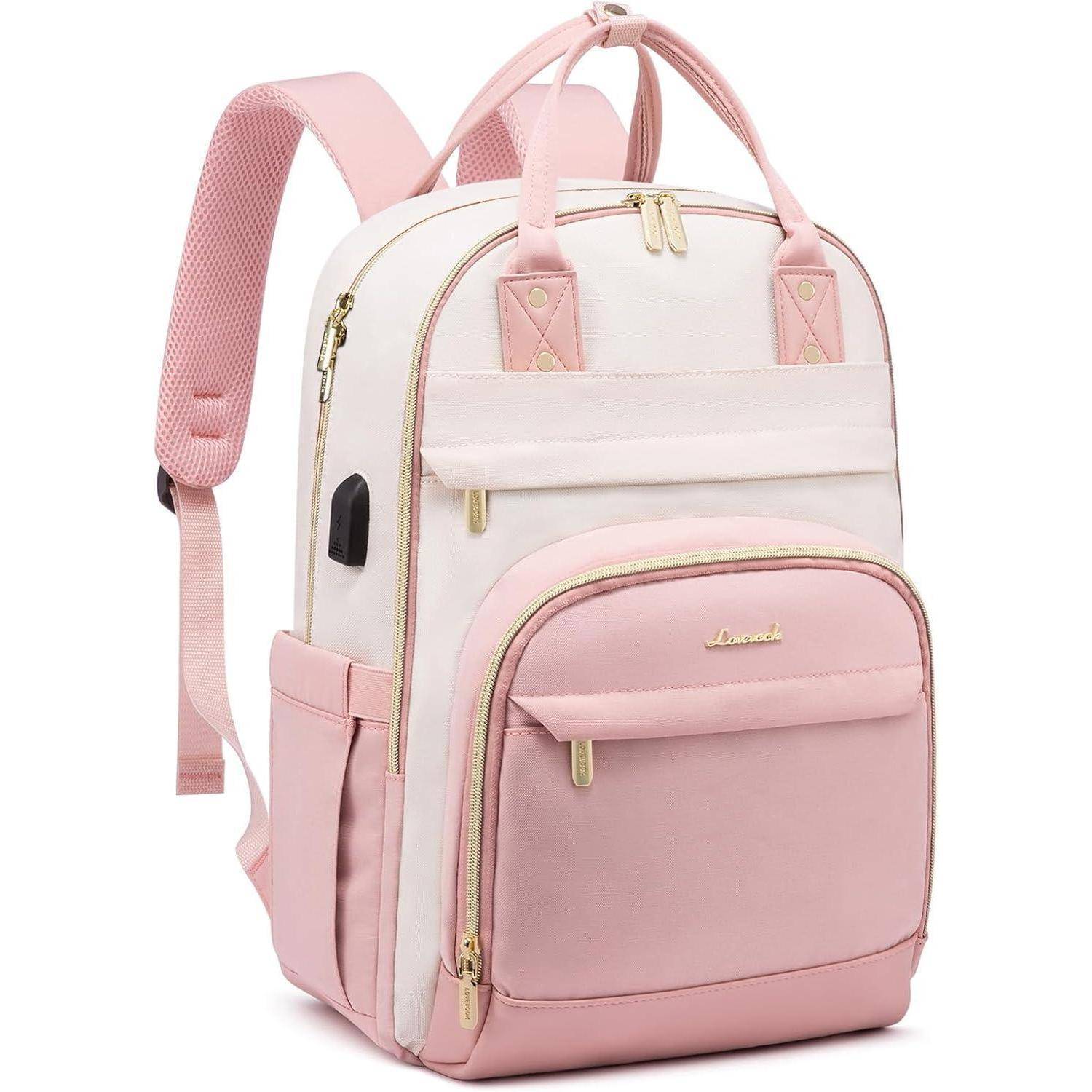 Damen Laptop Rucksack 15.6 Zoll Schulrucksack Wasserdicht