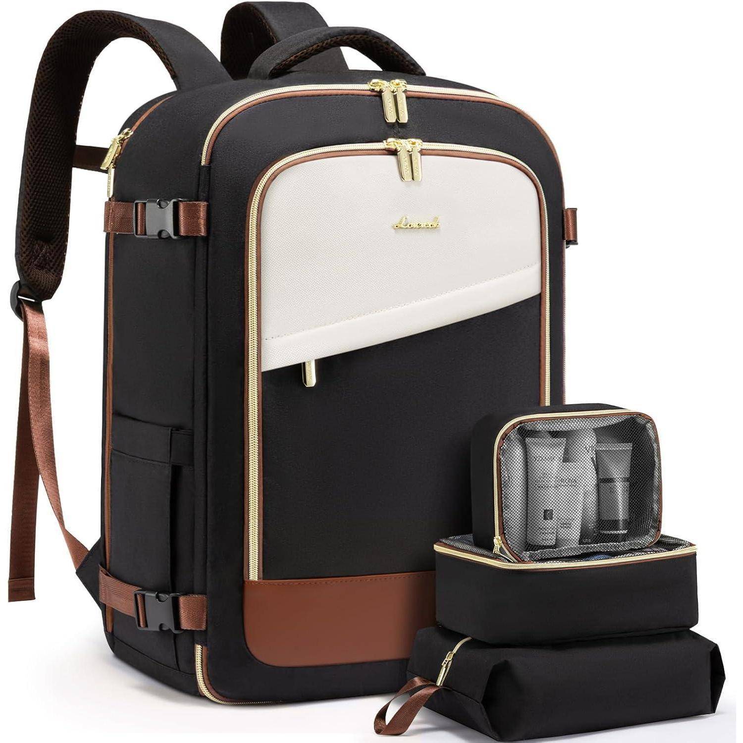 Handgepäck Rucksack Damen Wasserdicht 17 Zoll Laptop Daypack 40L