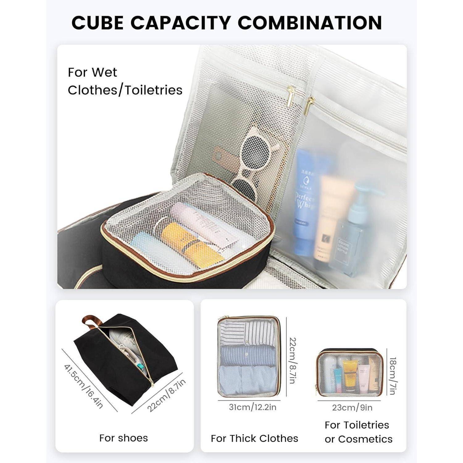 Handgepäck Rucksack Damen Wasserdicht 17 Zoll Laptop Daypack 40L