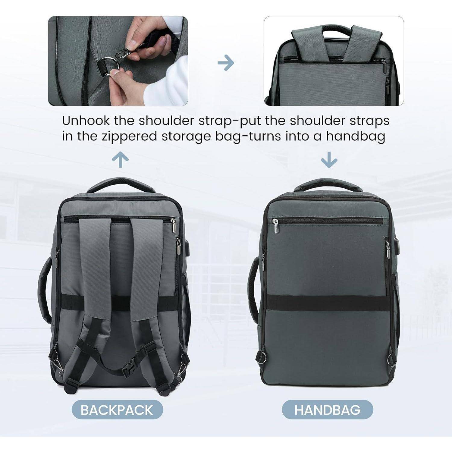 Rucksack Handgepäck abnehmbarer wasserdichter Laptop 17 Zoll Kabine