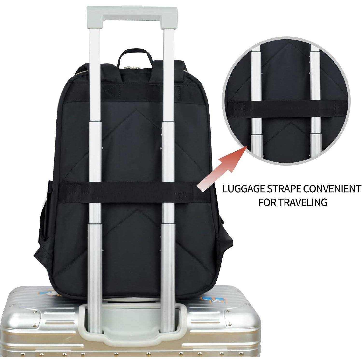 Rucksack Damen 15,6 Zoll Schulrucksack USB-Ladeanschluss wasserdicht