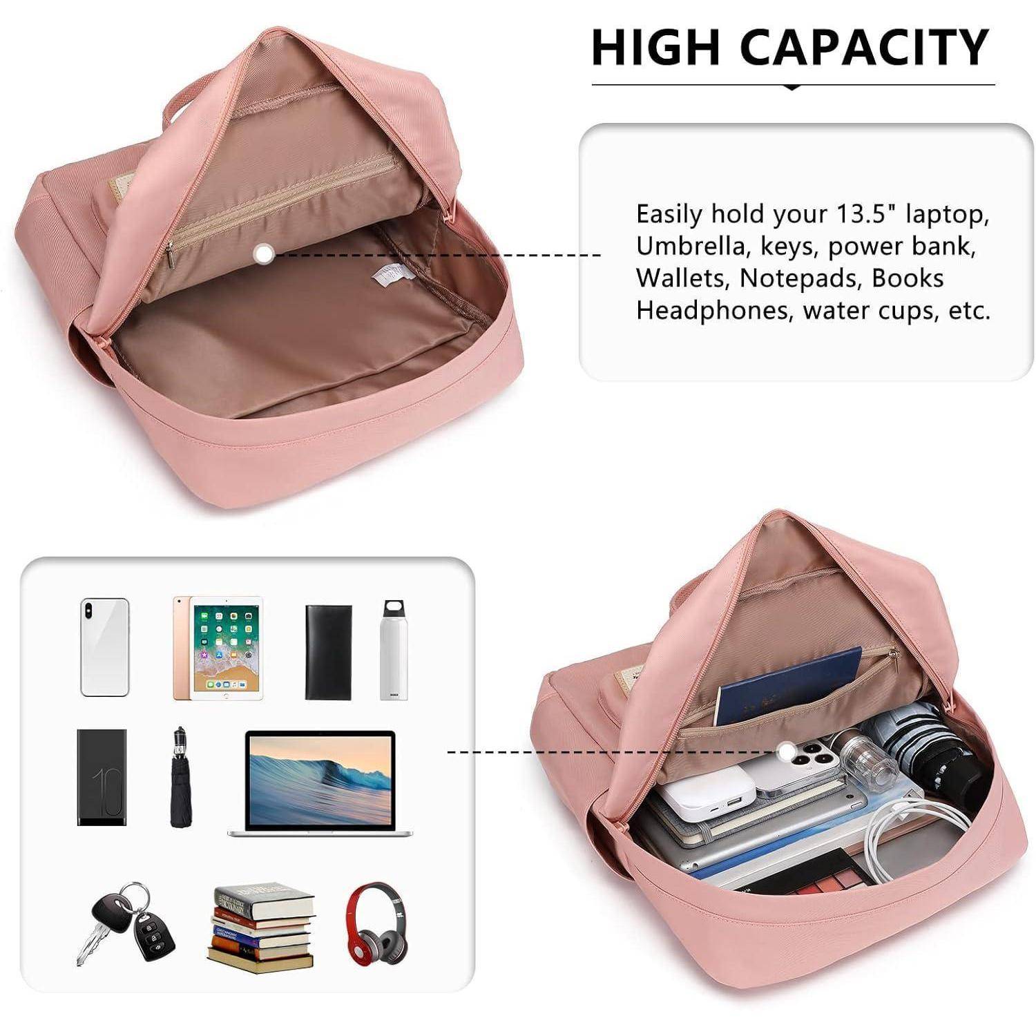 Schulrucksack Unisex College 13 Zoll Laptop Rosa