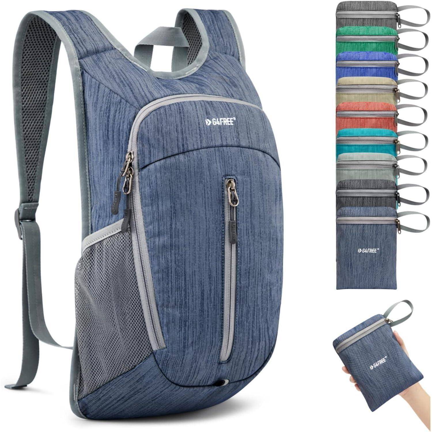 Wanderrucksack 10 l faltbar leicht Tagesrucksack Unisex Dunkelblau S