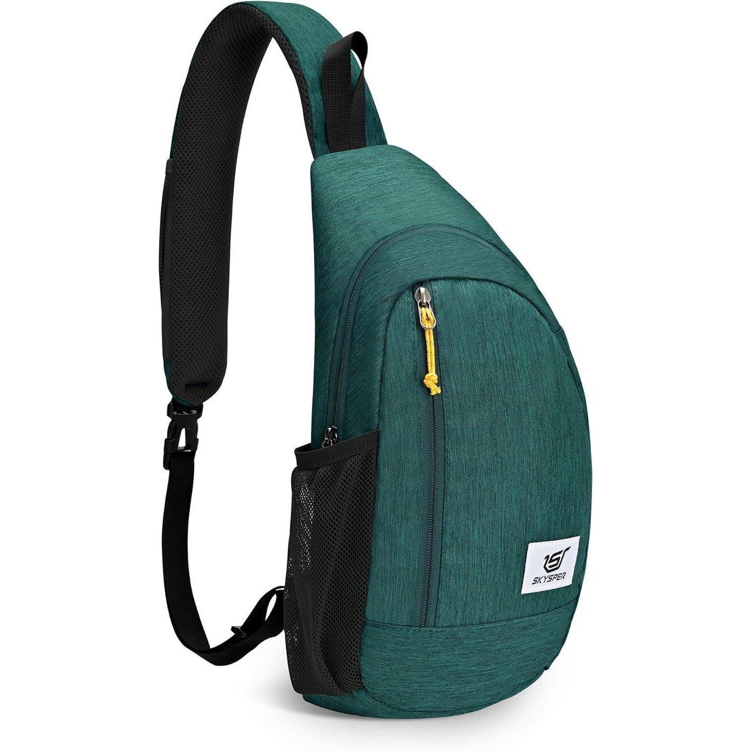 Brusttasche Herren Crossbody RFID 3.9 x 7.5 x 15.4 inches Grün