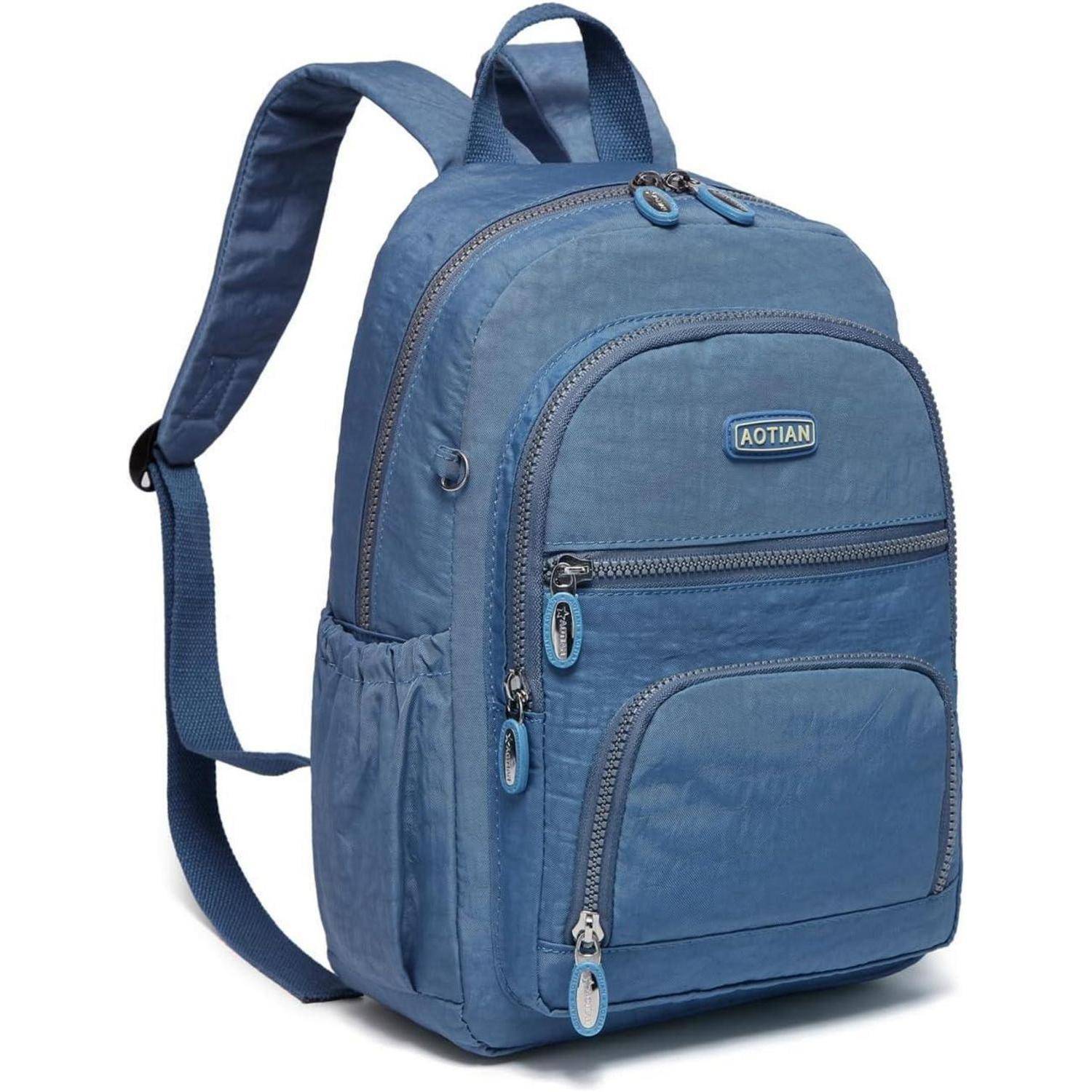 Rucksack Damen Nylon Tagesrucksack Daypack City Helle Blau 9l
