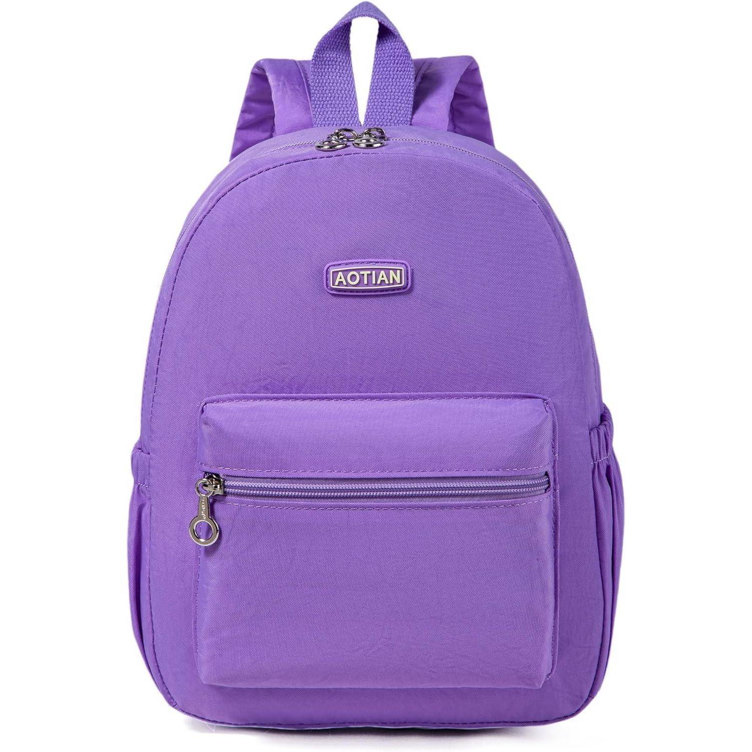 Rucksack Mini Damen Leicht Klein Schultertasche Daypack 7L Hellviolett