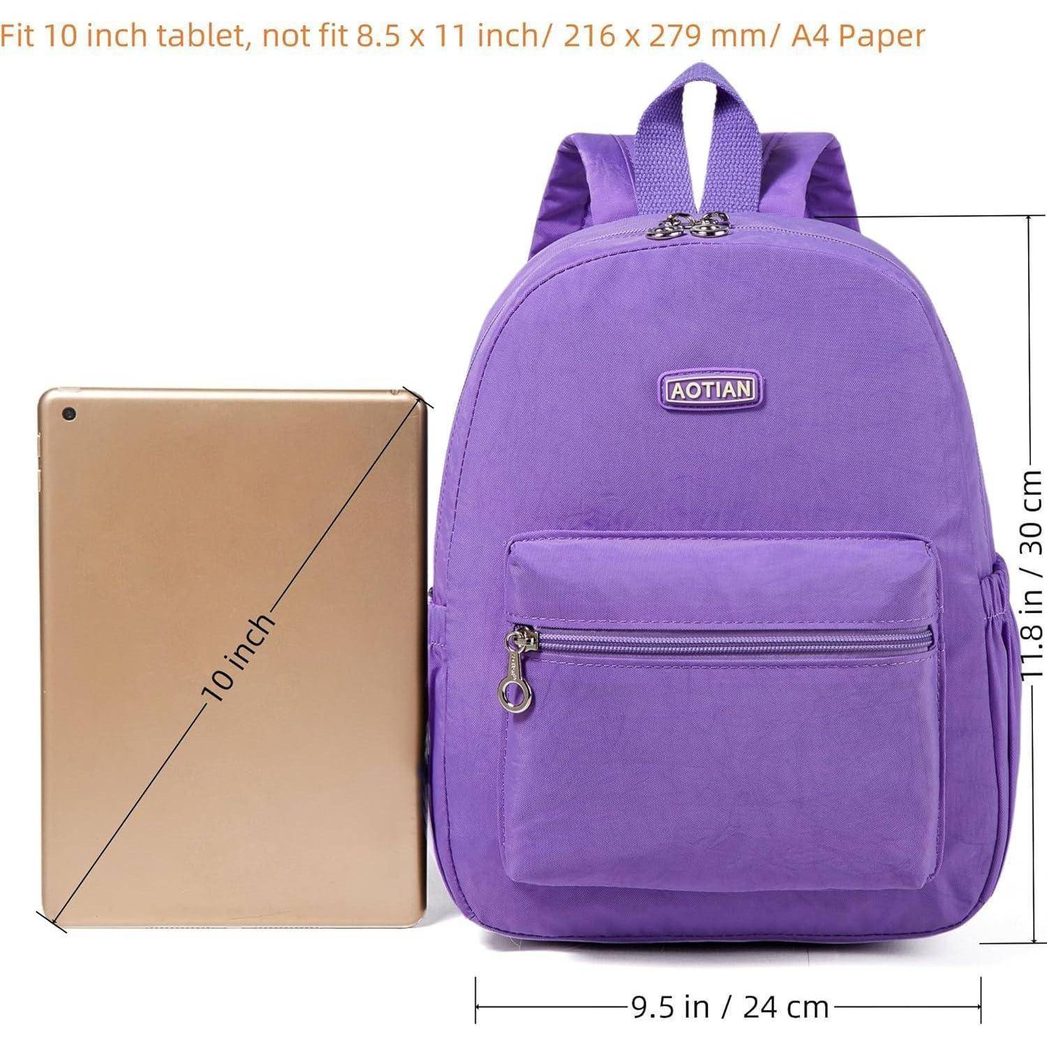 Rucksack Mini Damen Leicht Klein Schultertasche Daypack 7L Hellviolett