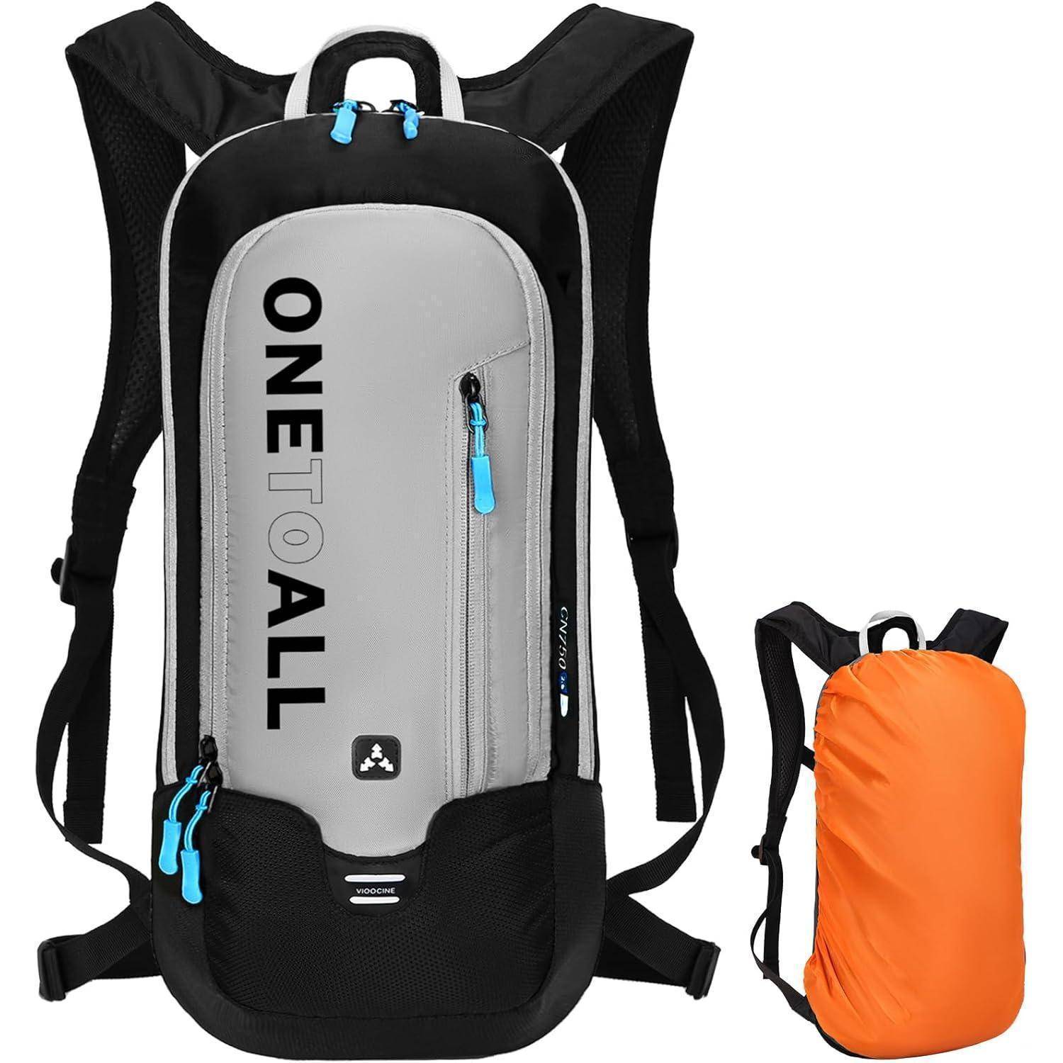 Fahrradrucksack Trinkrucksack Wasserdicht Regenschutz 10L Grau 6l