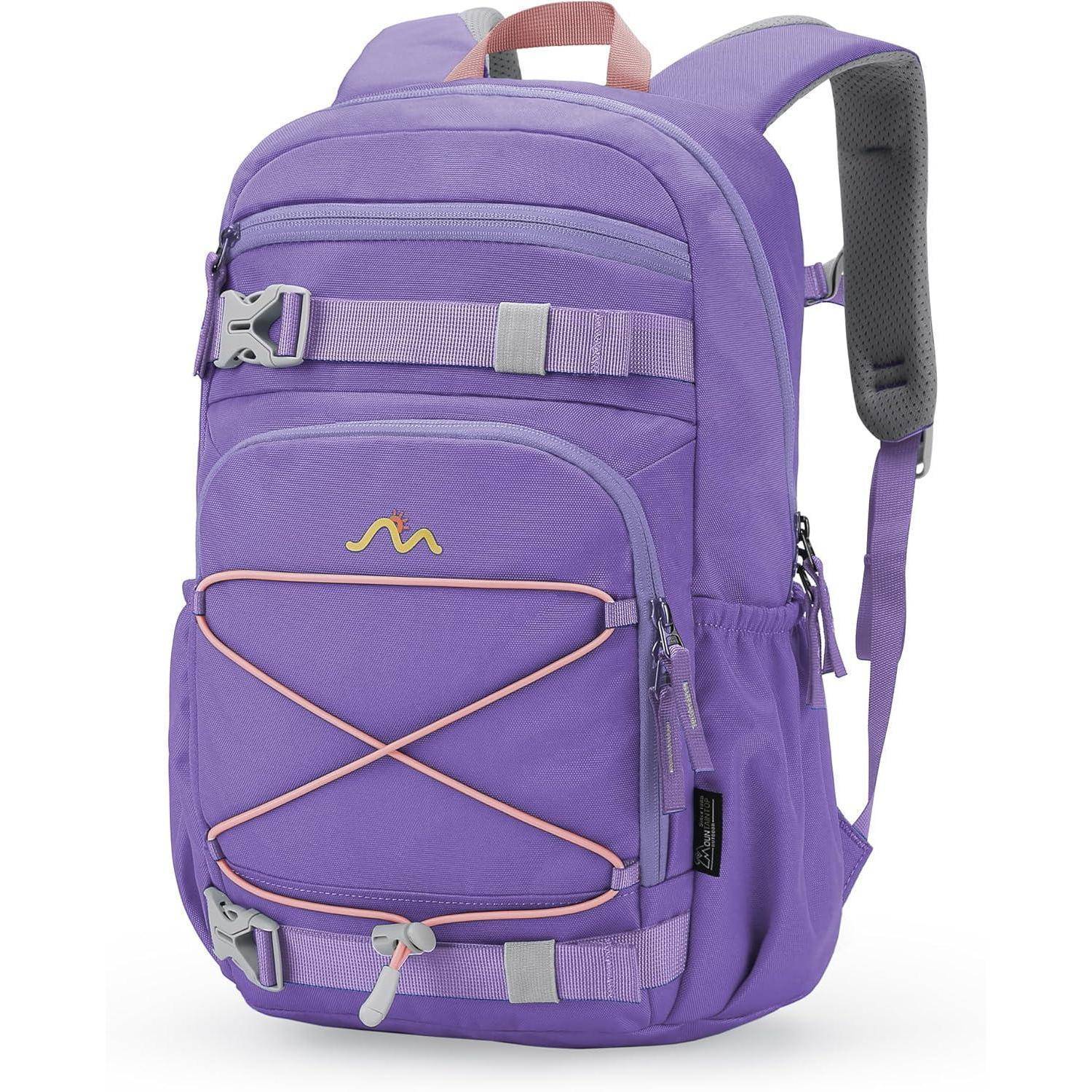 Kinderrucksack Schulrucksack Mädchen Jungen 15L 15l-lila