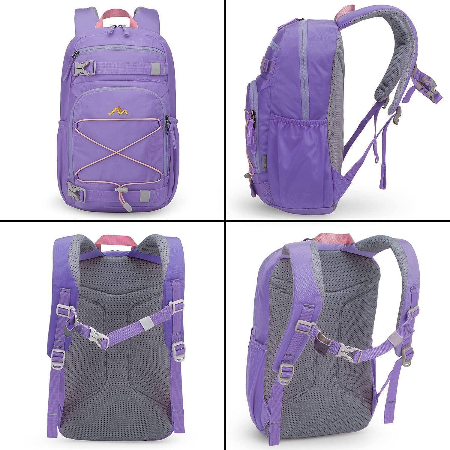 Kinderrucksack Schulrucksack Mädchen Jungen 15L 15l-lila