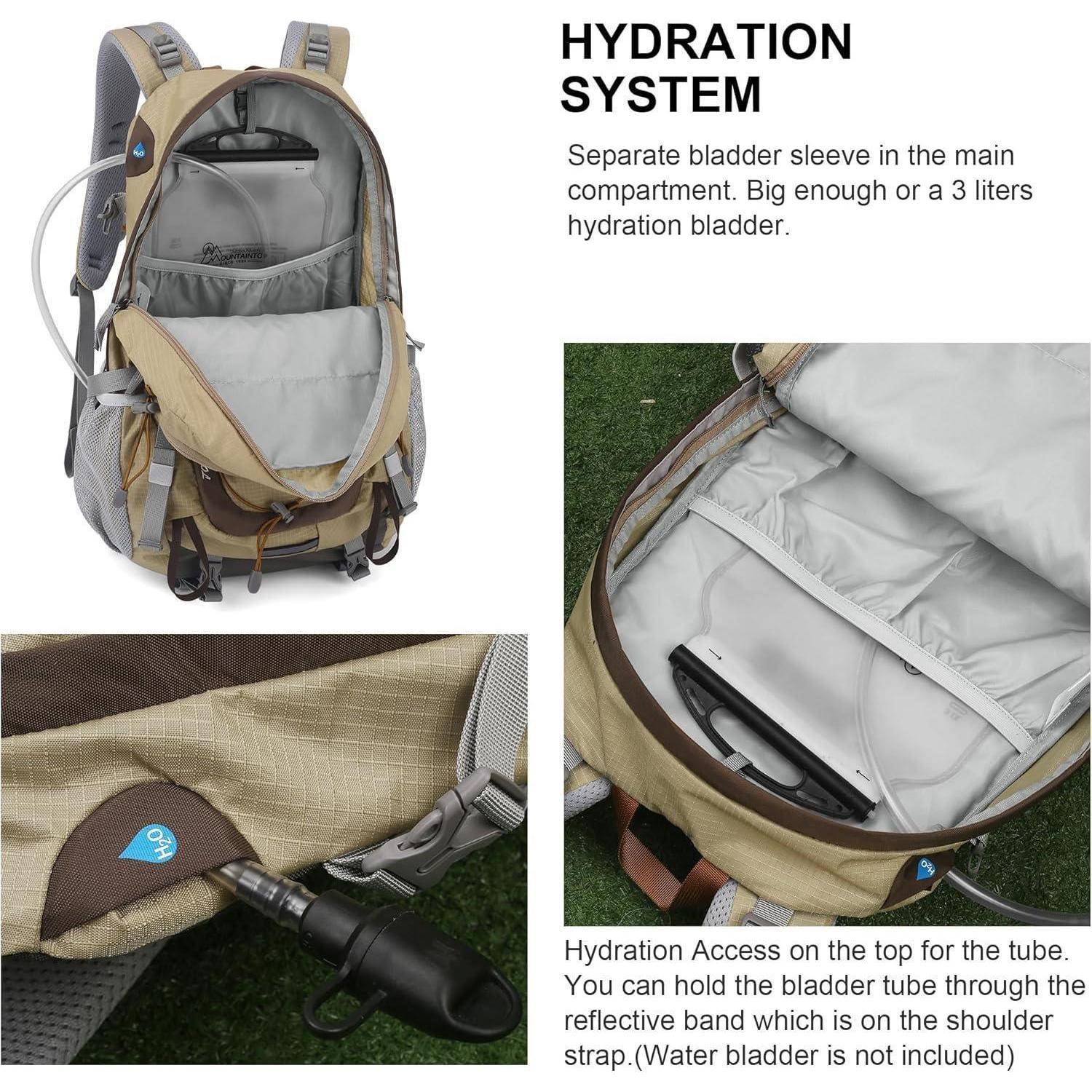 Wanderrucksack 25L 40L Herren Damen Trekking Outdoor 40l-kaffee