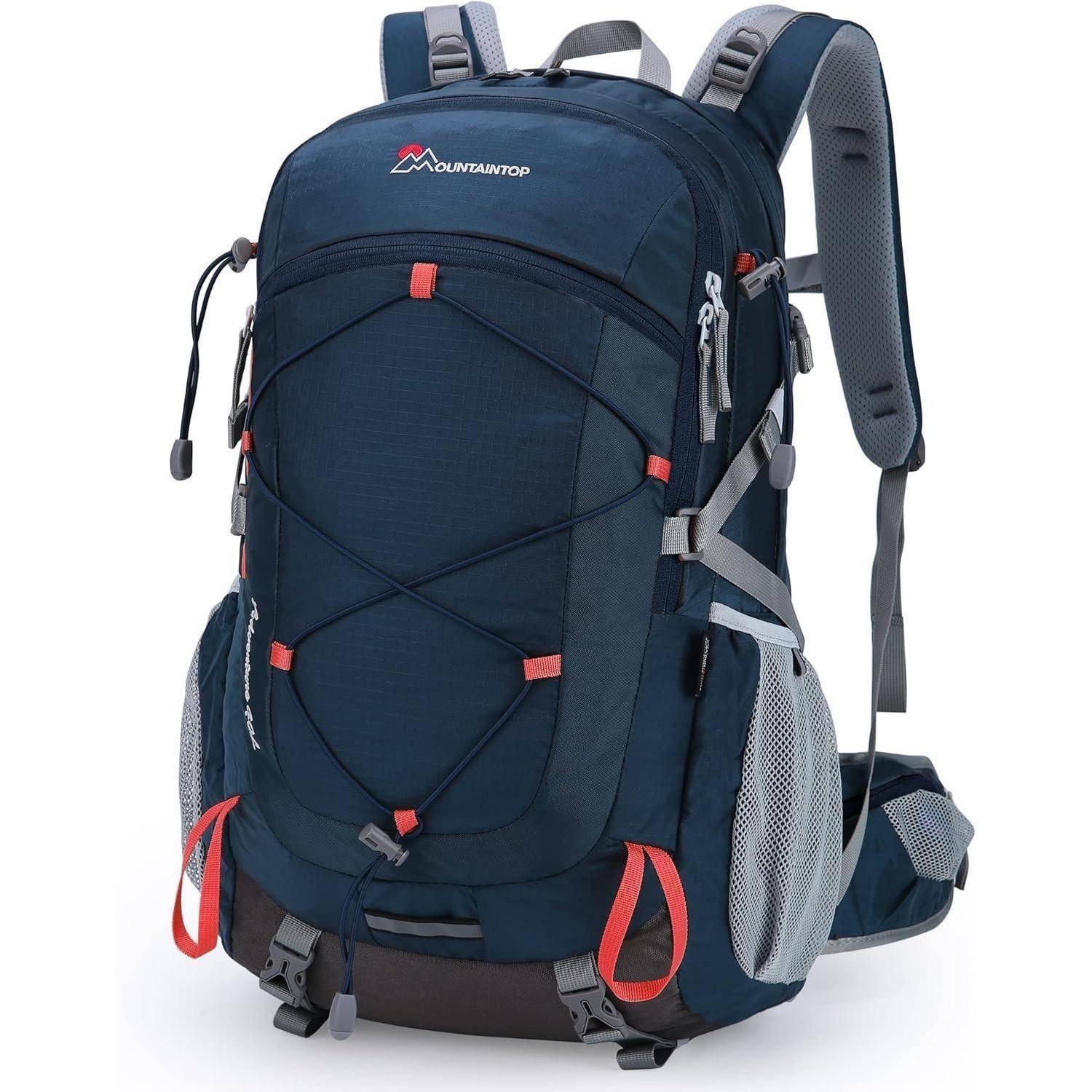 Wanderrucksack 25L 40L Trekkingrucksack Herren 01 Blau Orange-40l